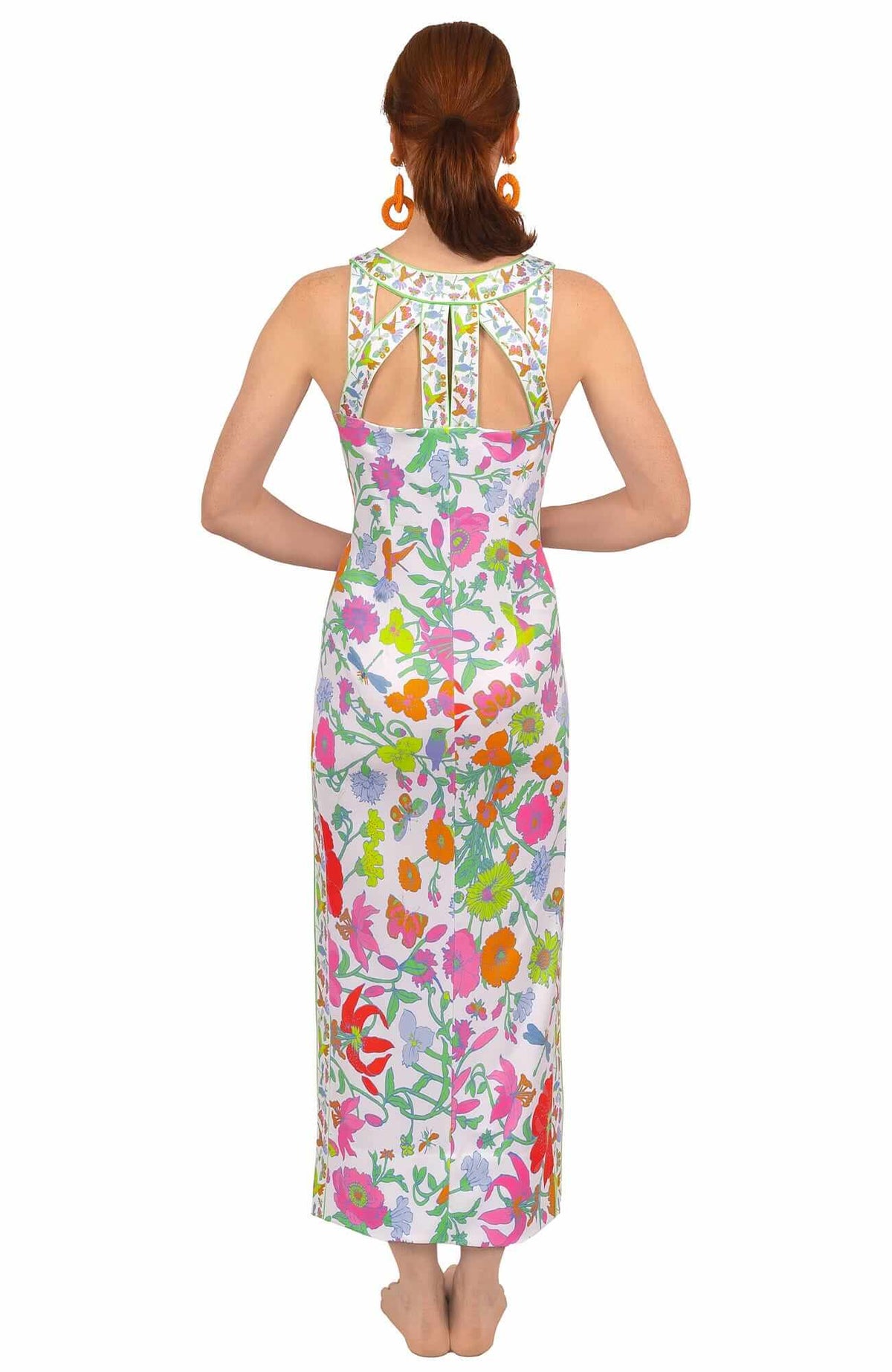 Jersey Isosceles Maxi Dress - Birds & The Bees - Final Sale Brights