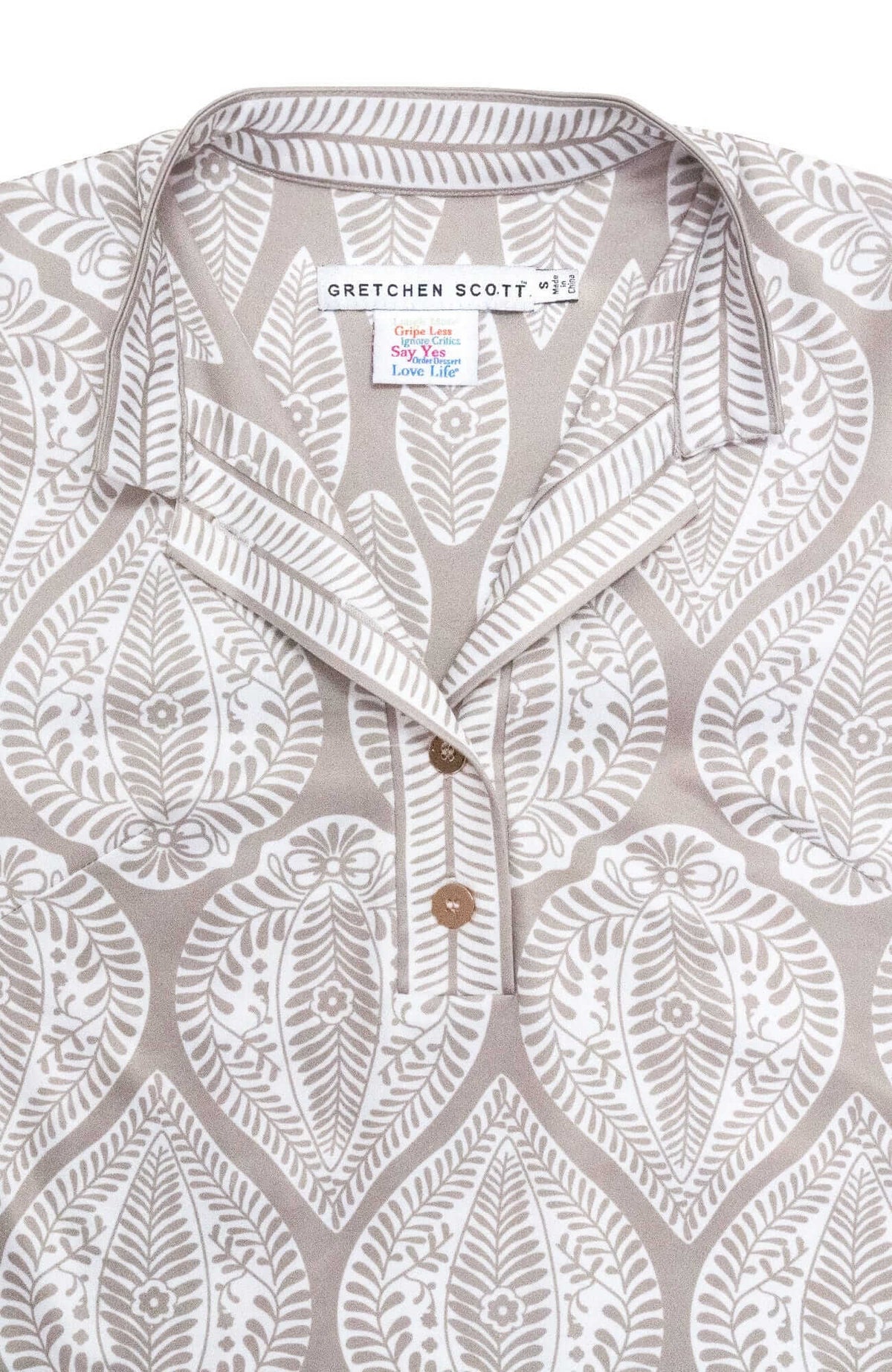 Jersey Mandarin Dress - Indian Summer - Final Sale Tan