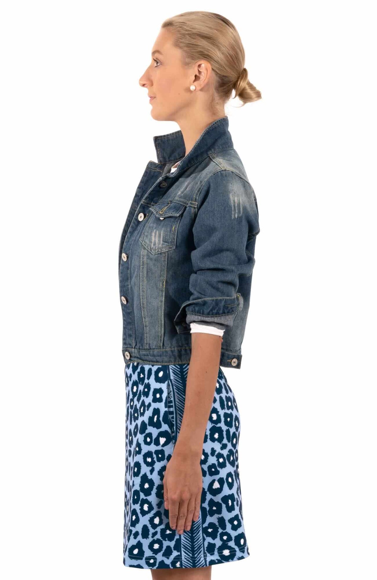 Jersey Skippy Skort - Me Jane - Final Sale Periwinkle Navy