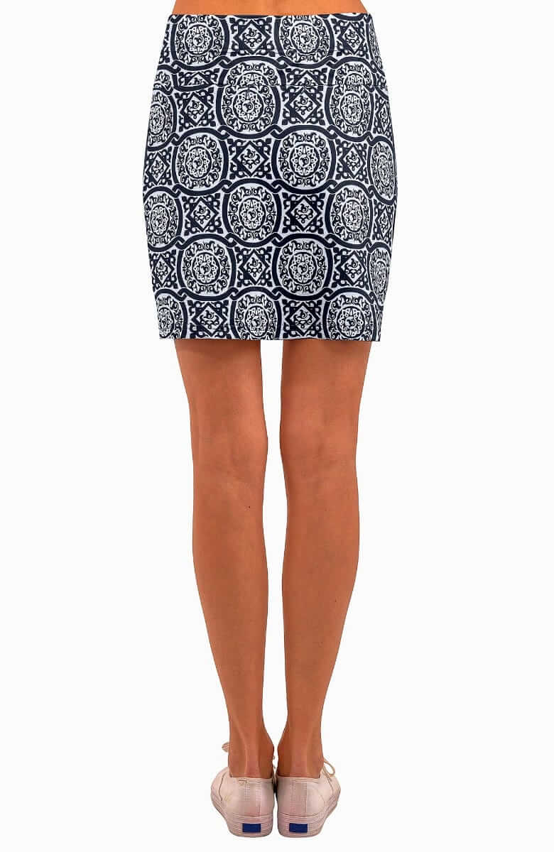 Jersey Skippy Skort - Sultan's Dining Room Navy White
