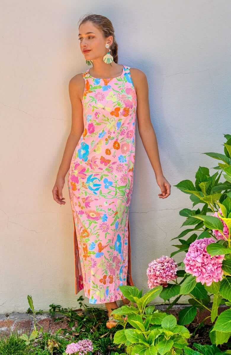 Jersey Slick Maxi Dress - Birds & The Bees - Final Sale Pale Pink