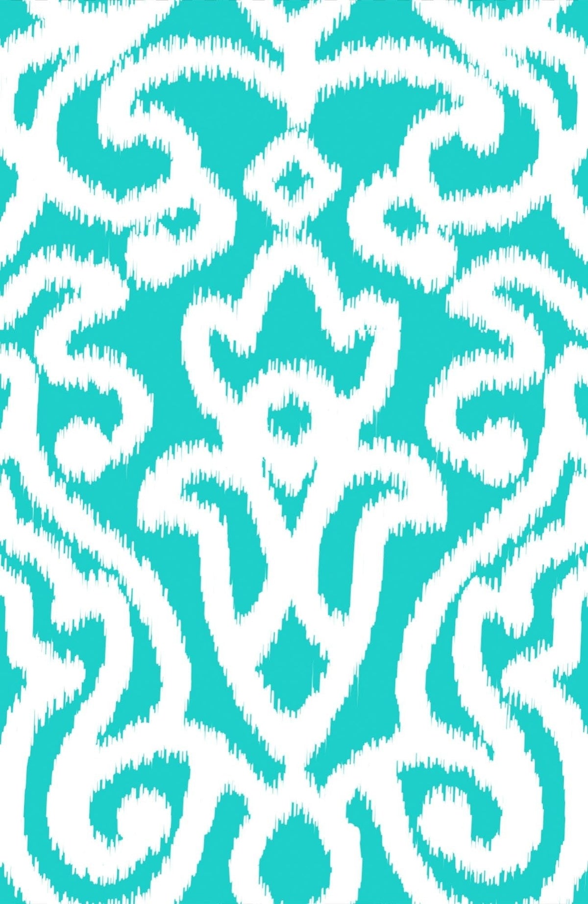Jersey Split Neck Tunic - Arabesque- Final Sale Turquoise