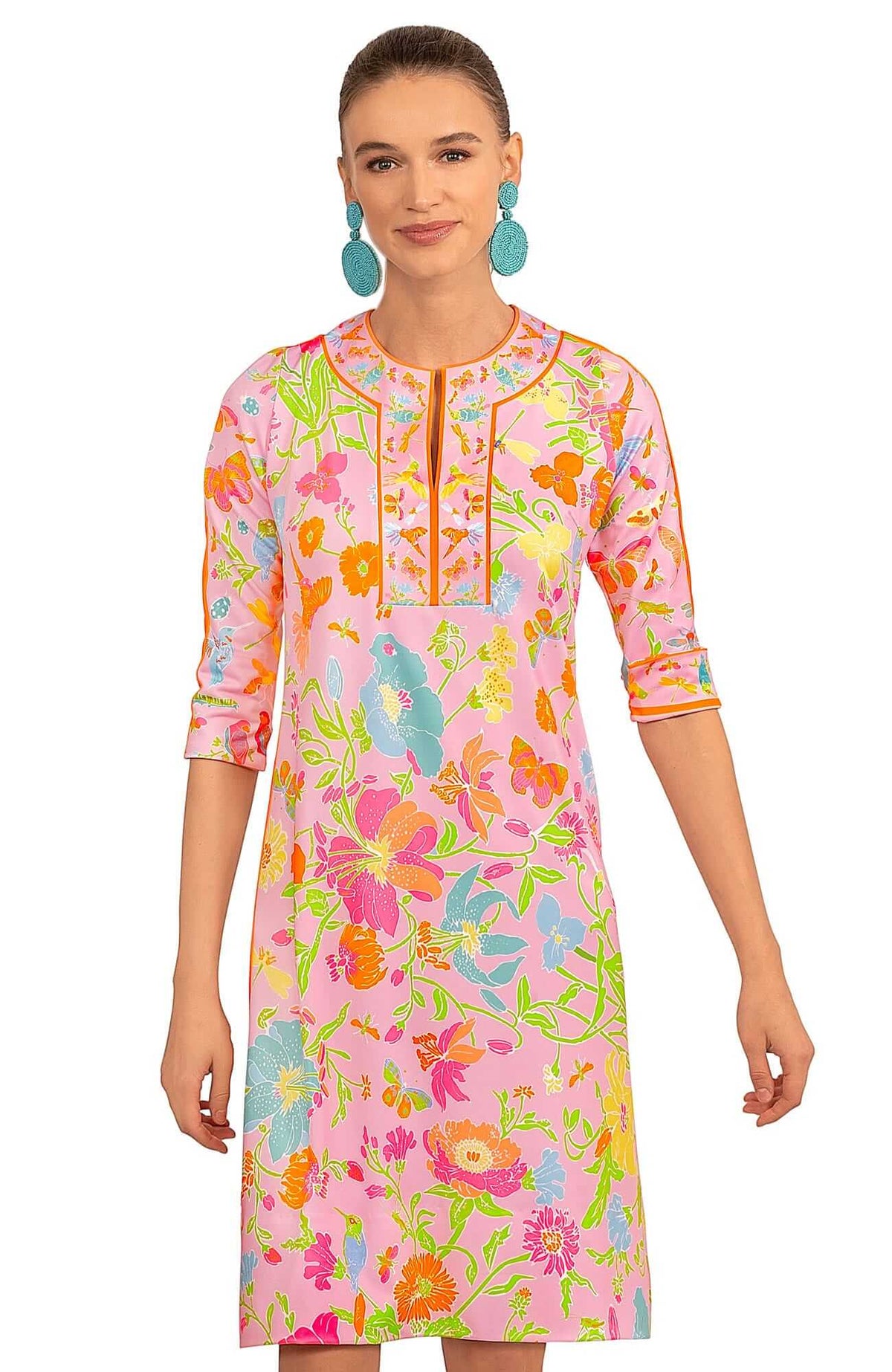 Jersey Swing Dress - Birds & The Bees - Final Sale Pale Pink