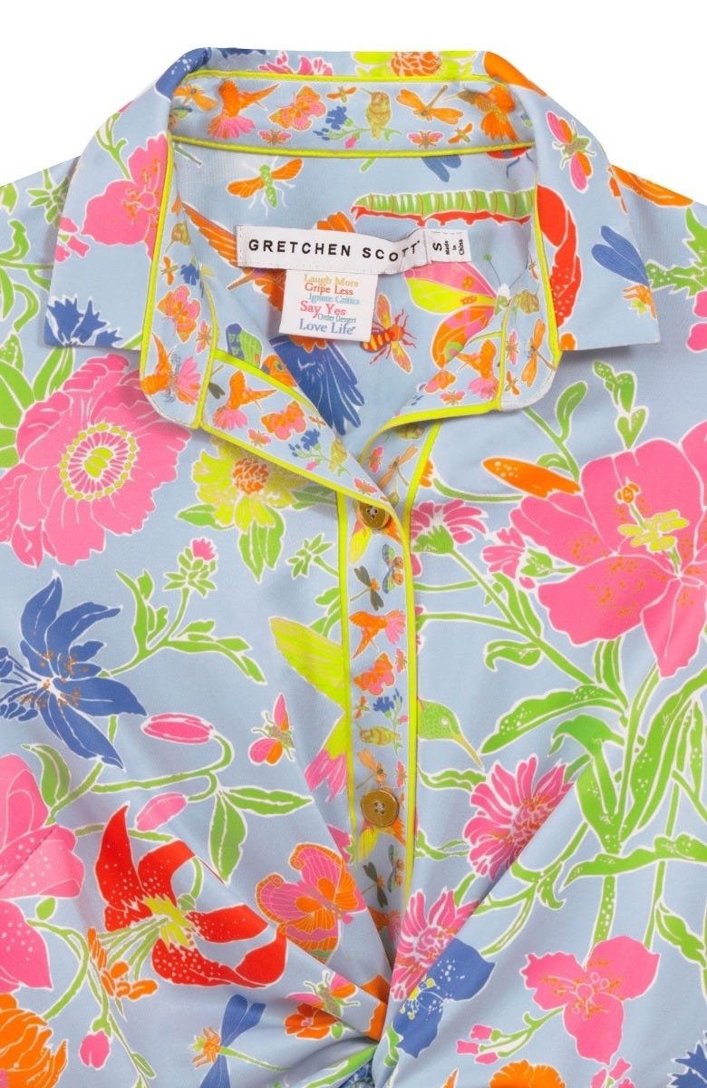 Jersey Twist & Shout Dress - Birds And The Bees - Final Sale Periwinkle