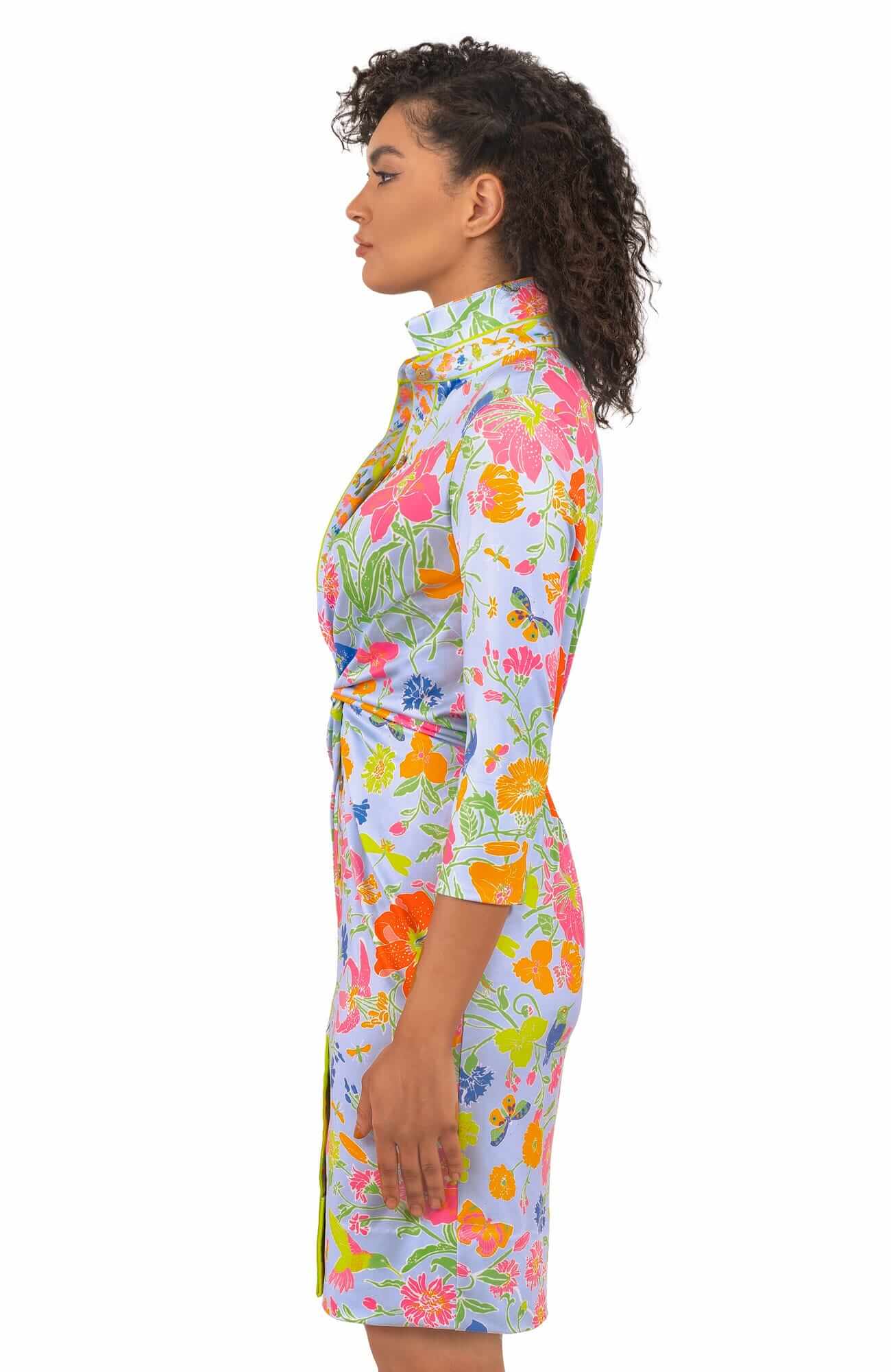 Jersey Twist & Shout Dress - Birds And The Bees - Final Sale Periwinkle