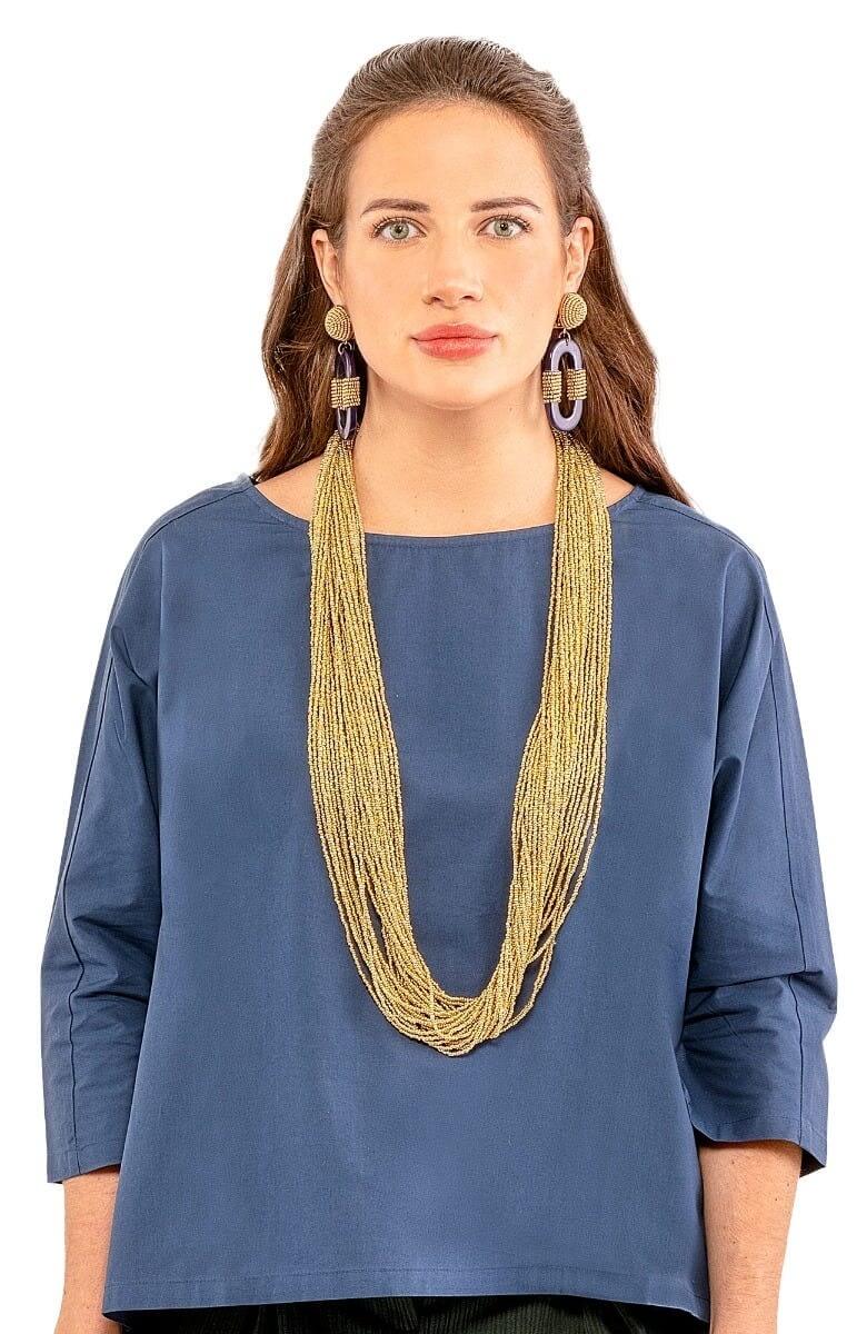 Itzy Bitzy Necklace Gold One Size