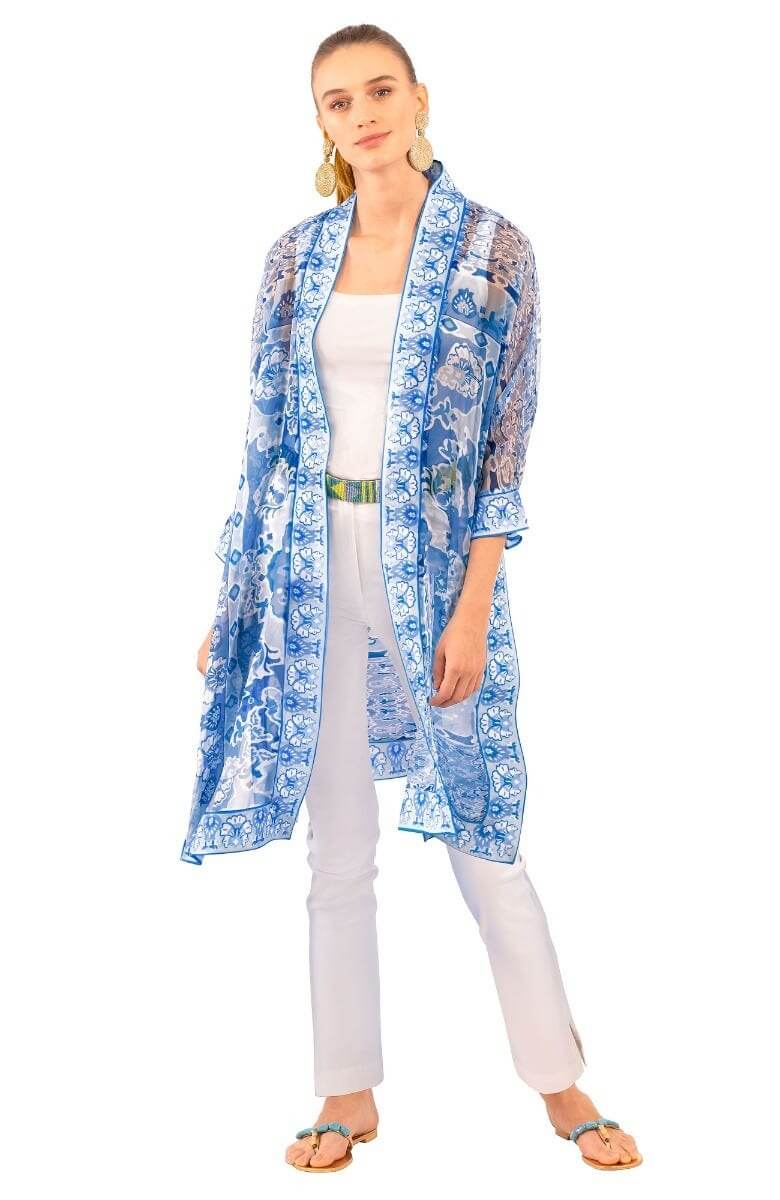 Kimono Jacket - Watteau Blues