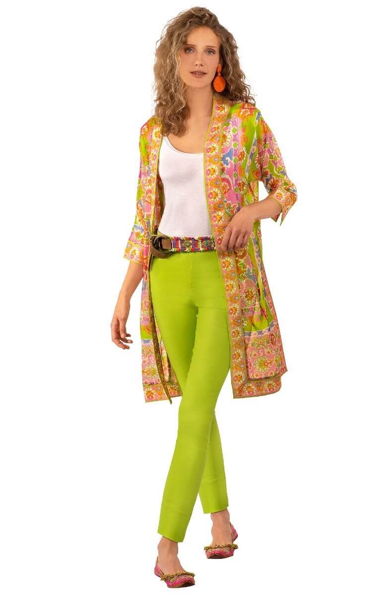 Kimono Jacket - Watteau Pink Lime