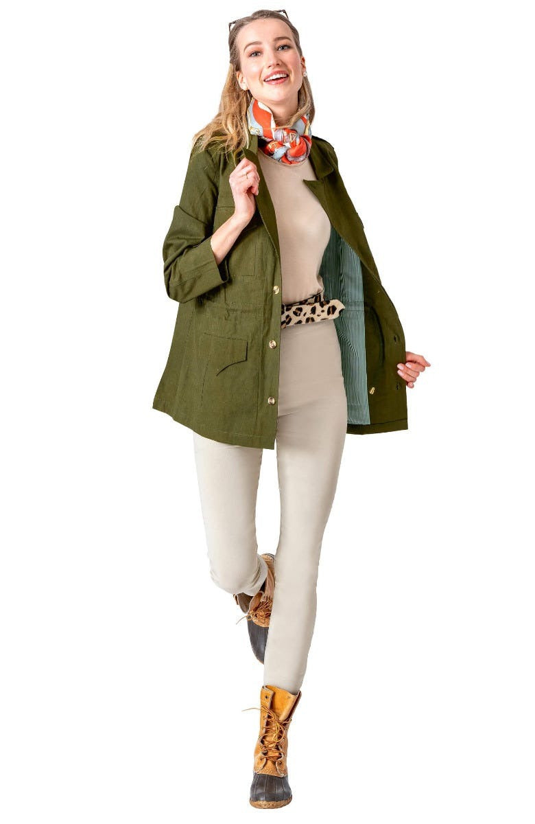 Military Jane Jacket - Solid Olive