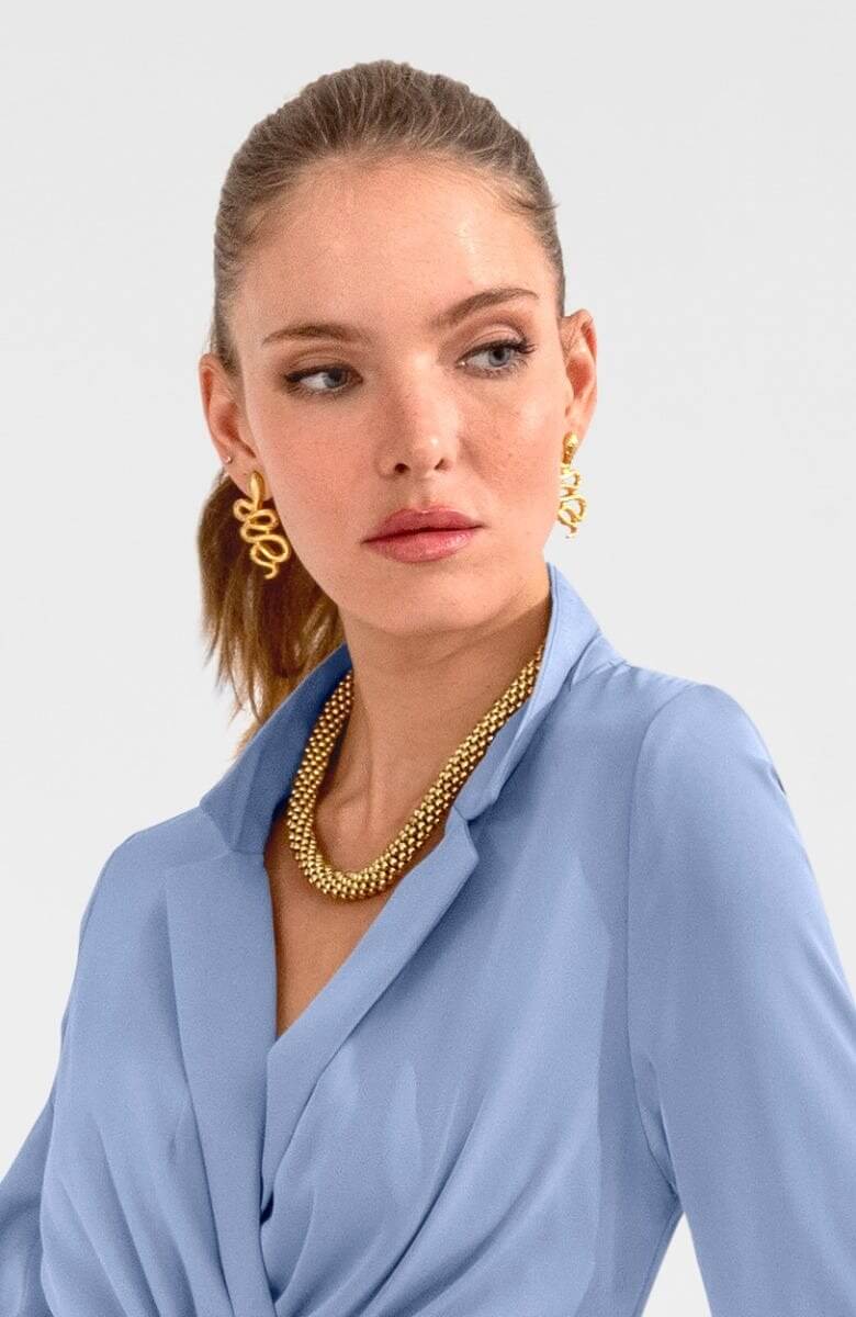 18K Gold Plated Serpent Earrings Gold One-Size