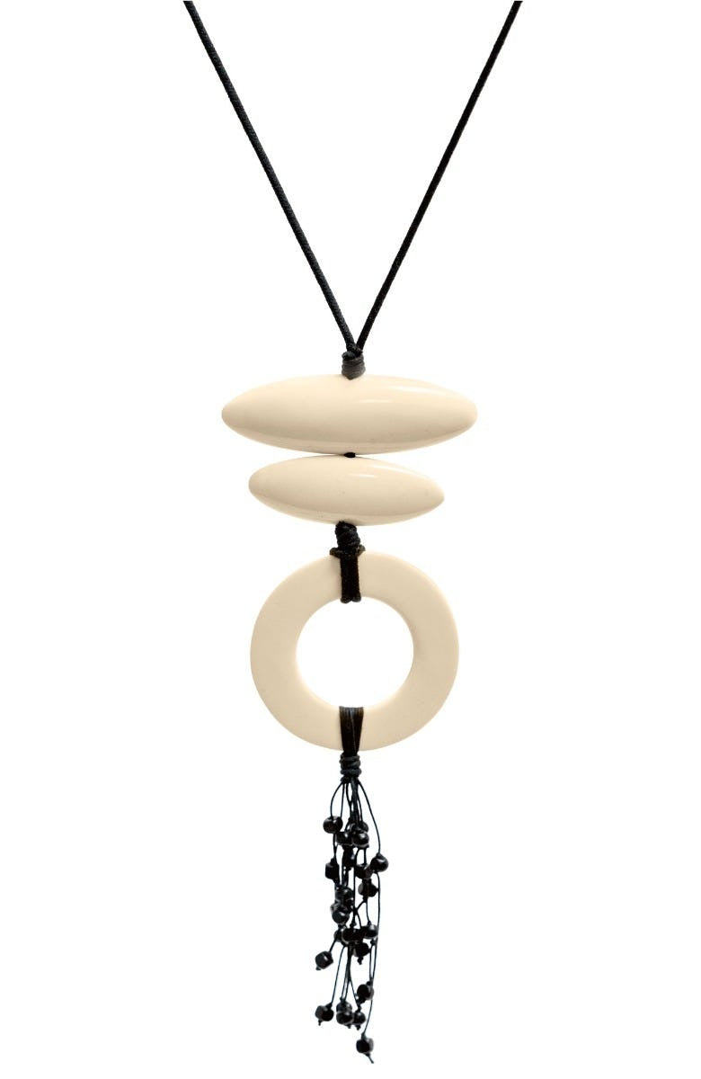 Sabi Sand Beaded Necklace Ivory