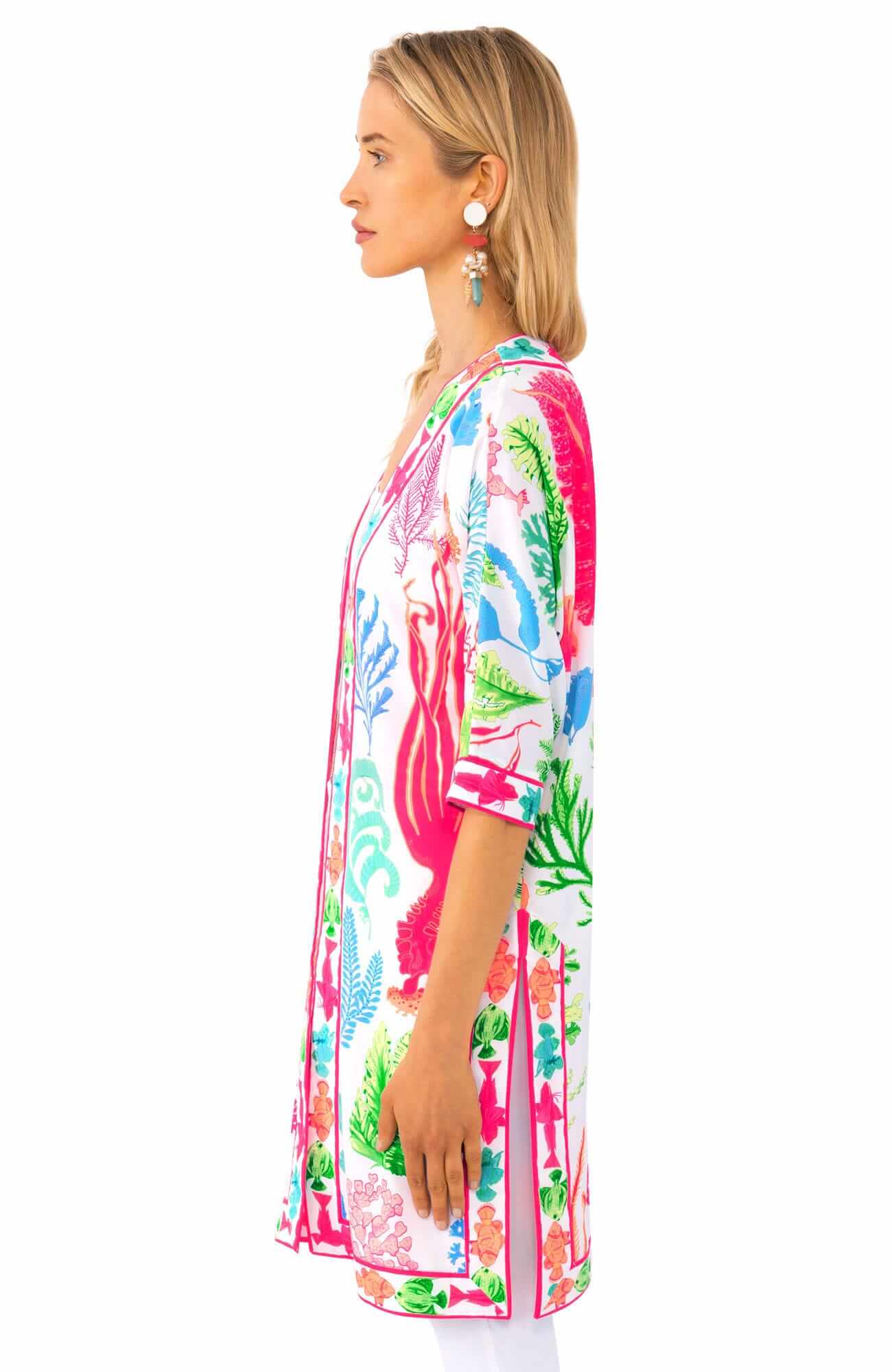 Kimono Jacket - Sea Sway - Final Sale Brights