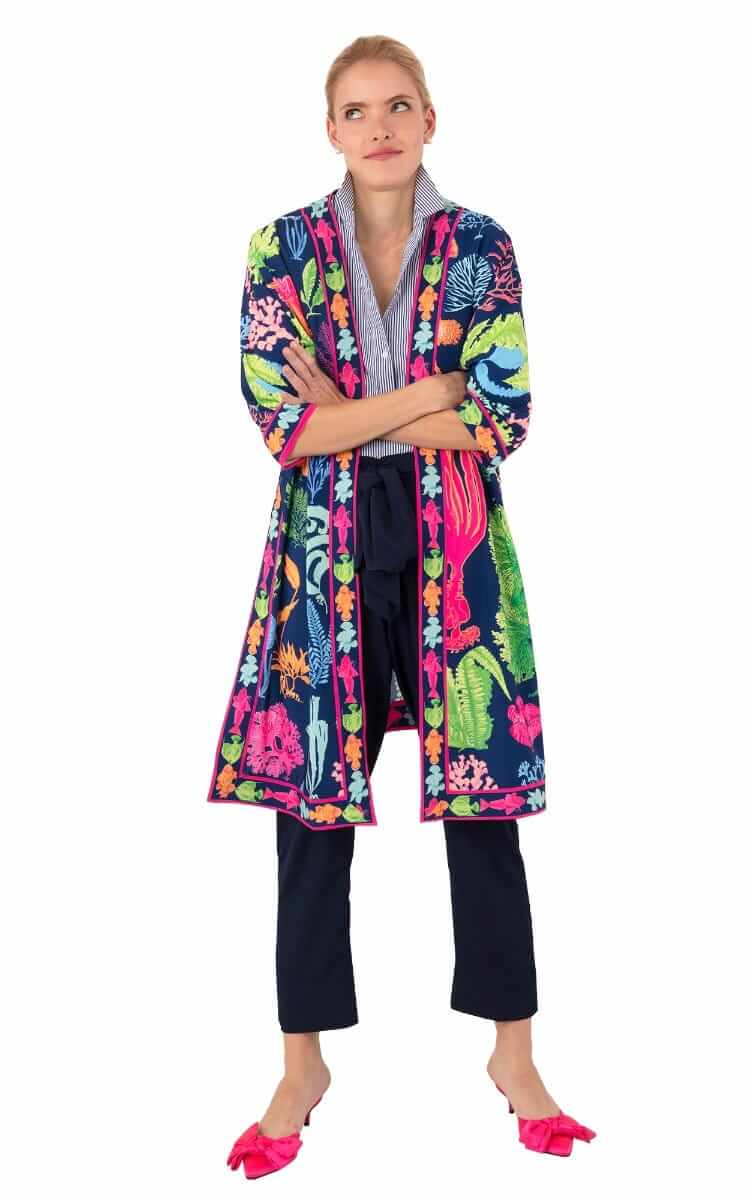 Kimono Jacket - Sea Sway - Final Sale Navy