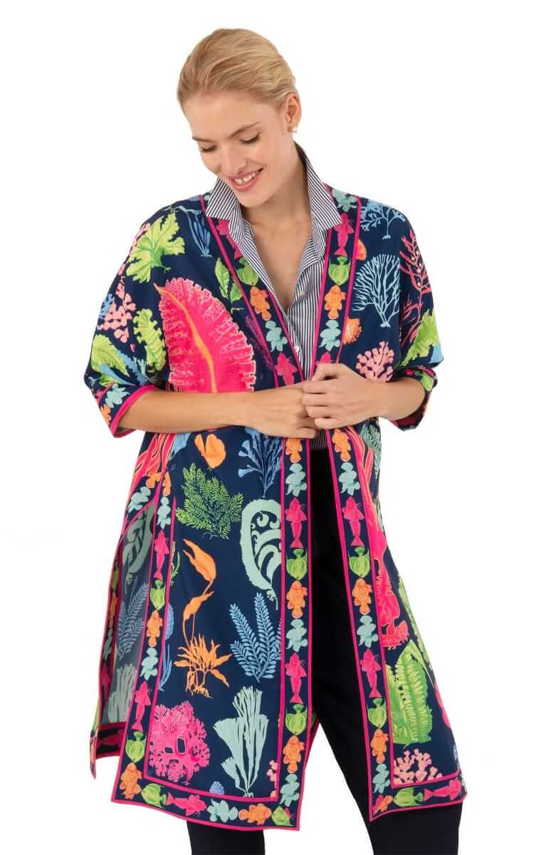 Kimono Jacket - Sea Sway - Final Sale Navy