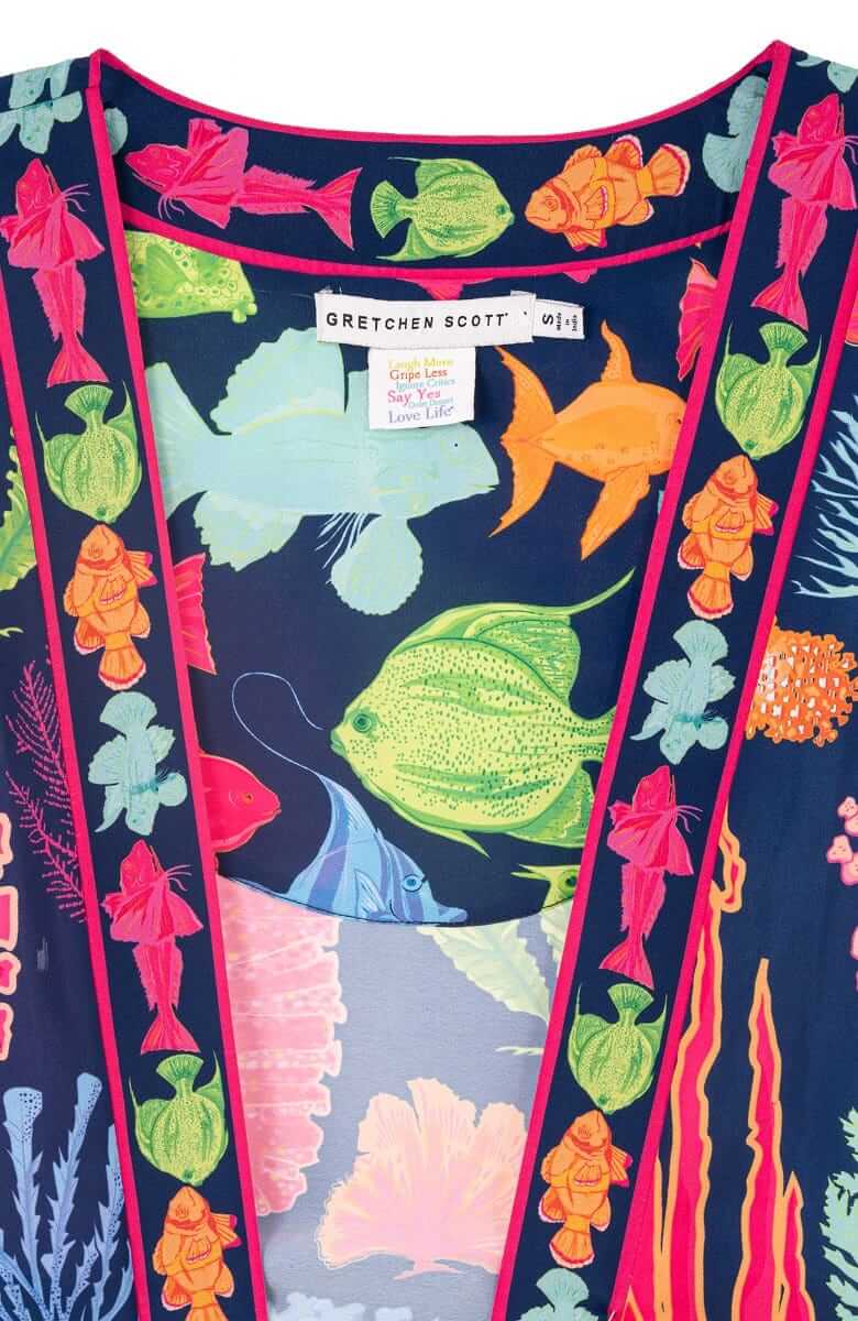 Kimono Jacket - Sea Sway - Final Sale Navy