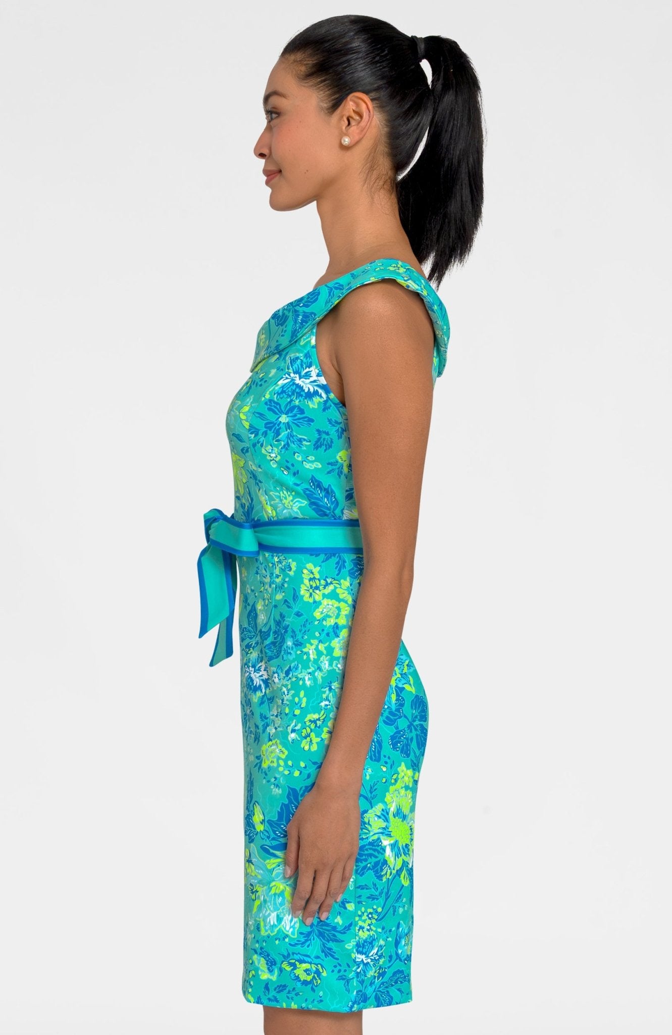 La De Da Dress - English Garden Turquoise