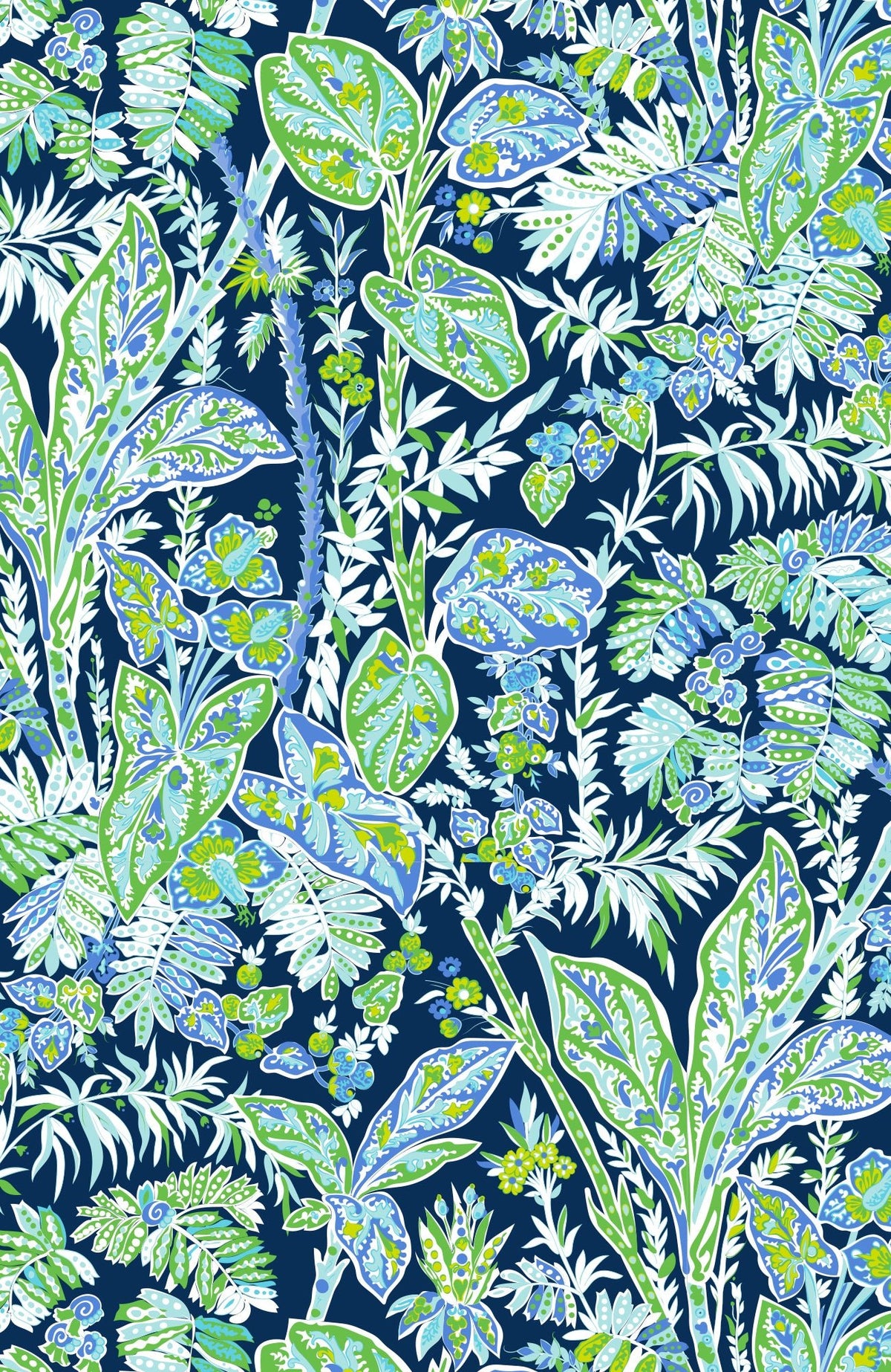 La De Da Dress - Vintage Vines Navy