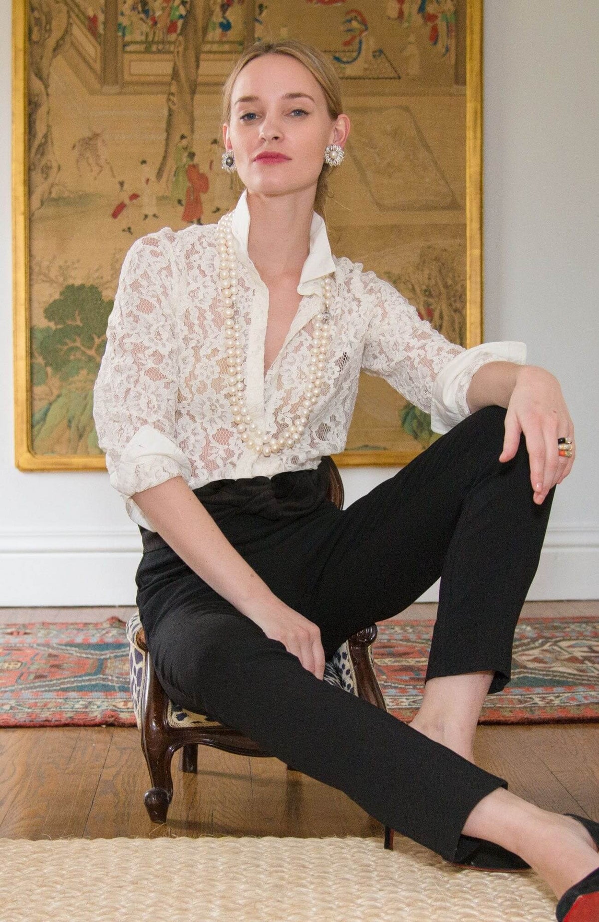 Lacelet Blouse Creme