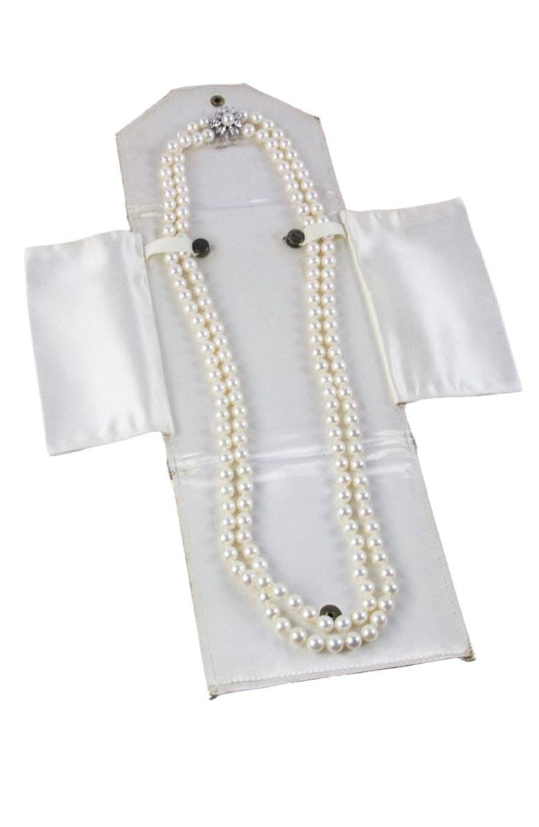 Cultured Pearl Necklace/Diamond Clasp