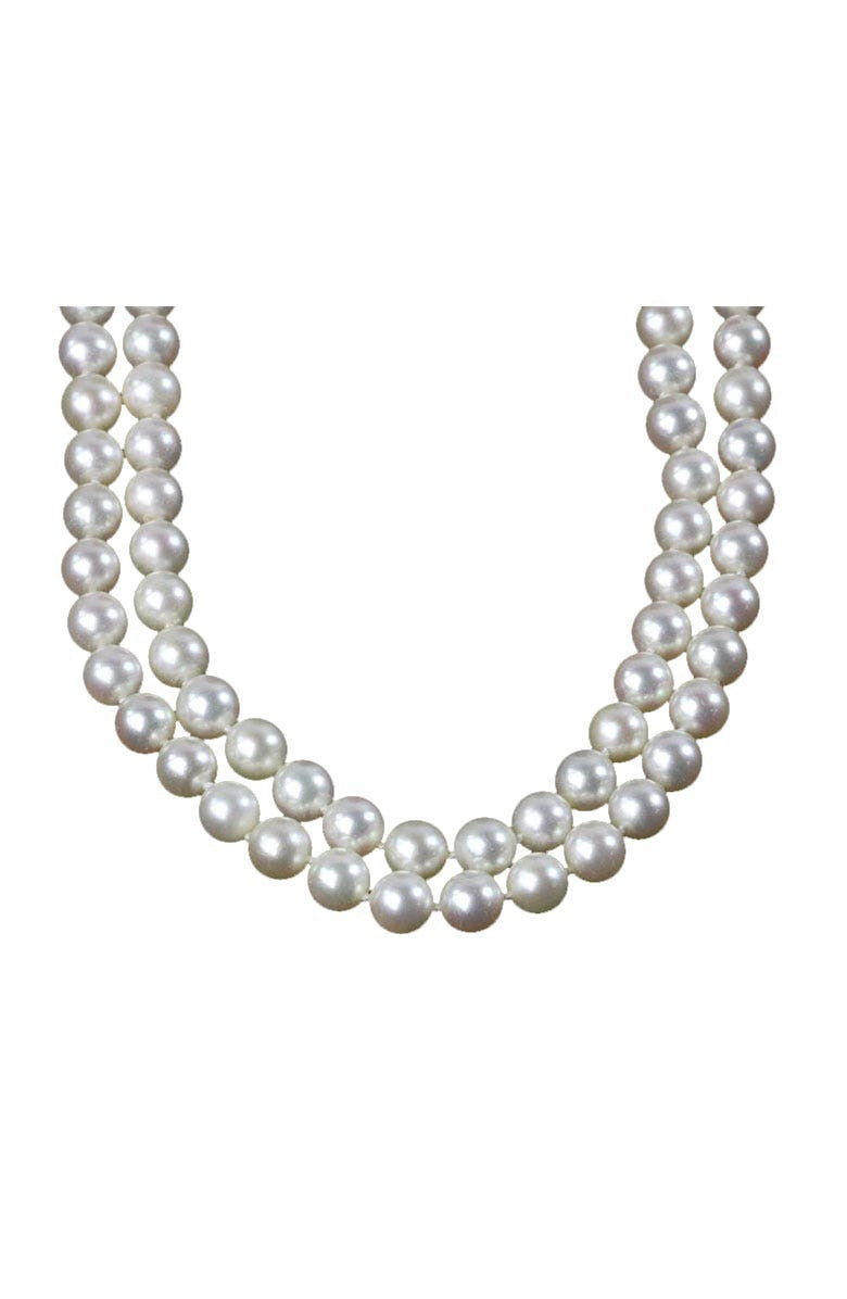 Cultured Pearl Necklace/Diamond Clasp