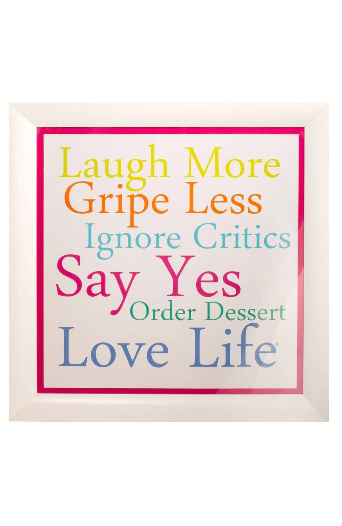Laugh More Framed Poster