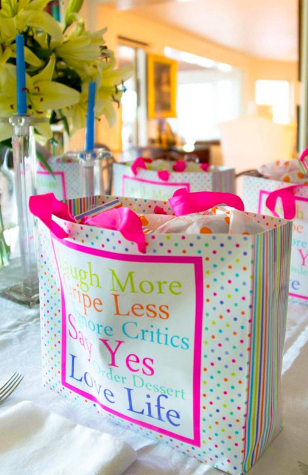 Laugh More Gift Bag - Small, Medium & Large Medium