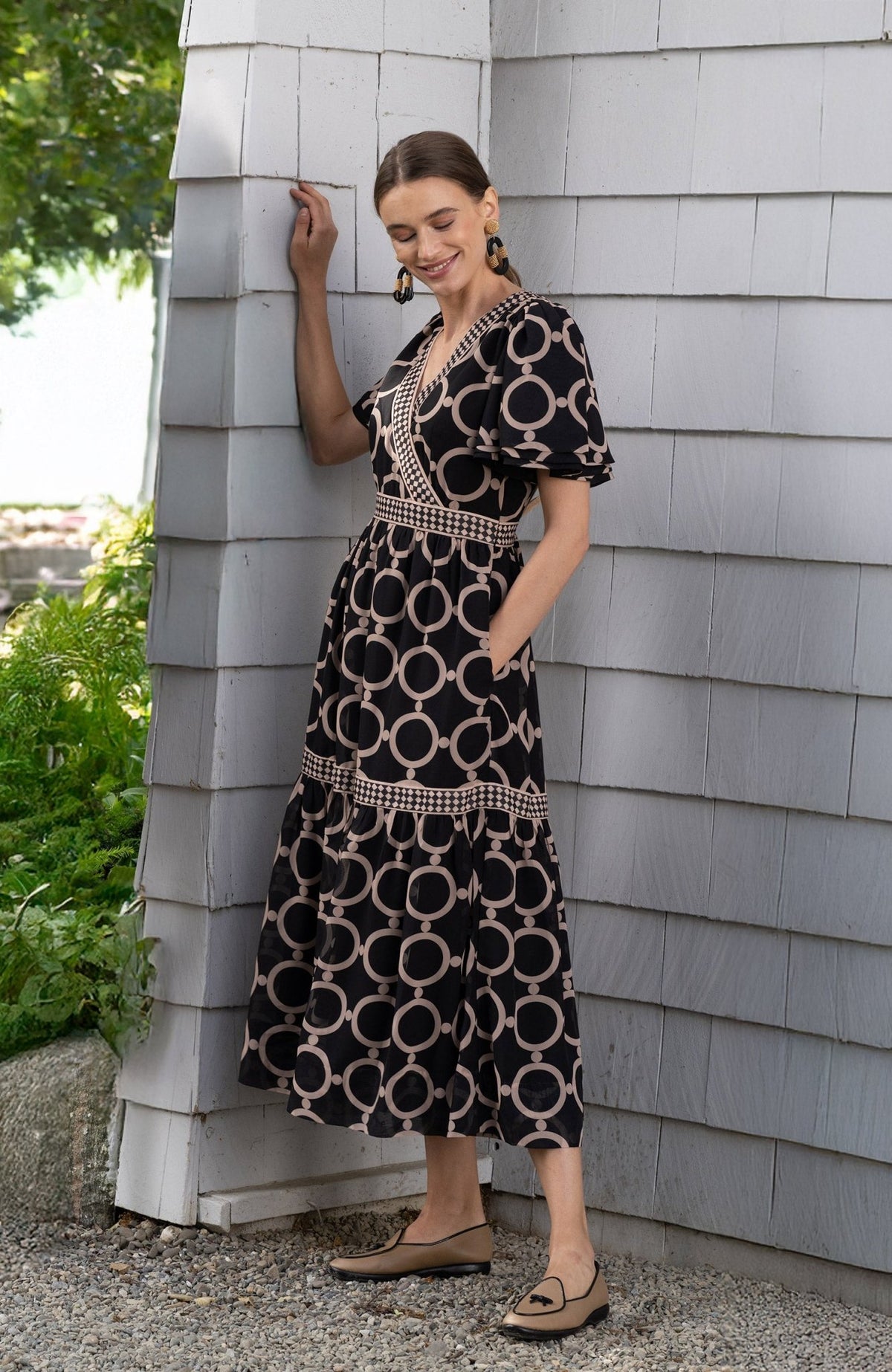 Le Marais Midi/Maxi - Dip & Dot - Final Sale Black