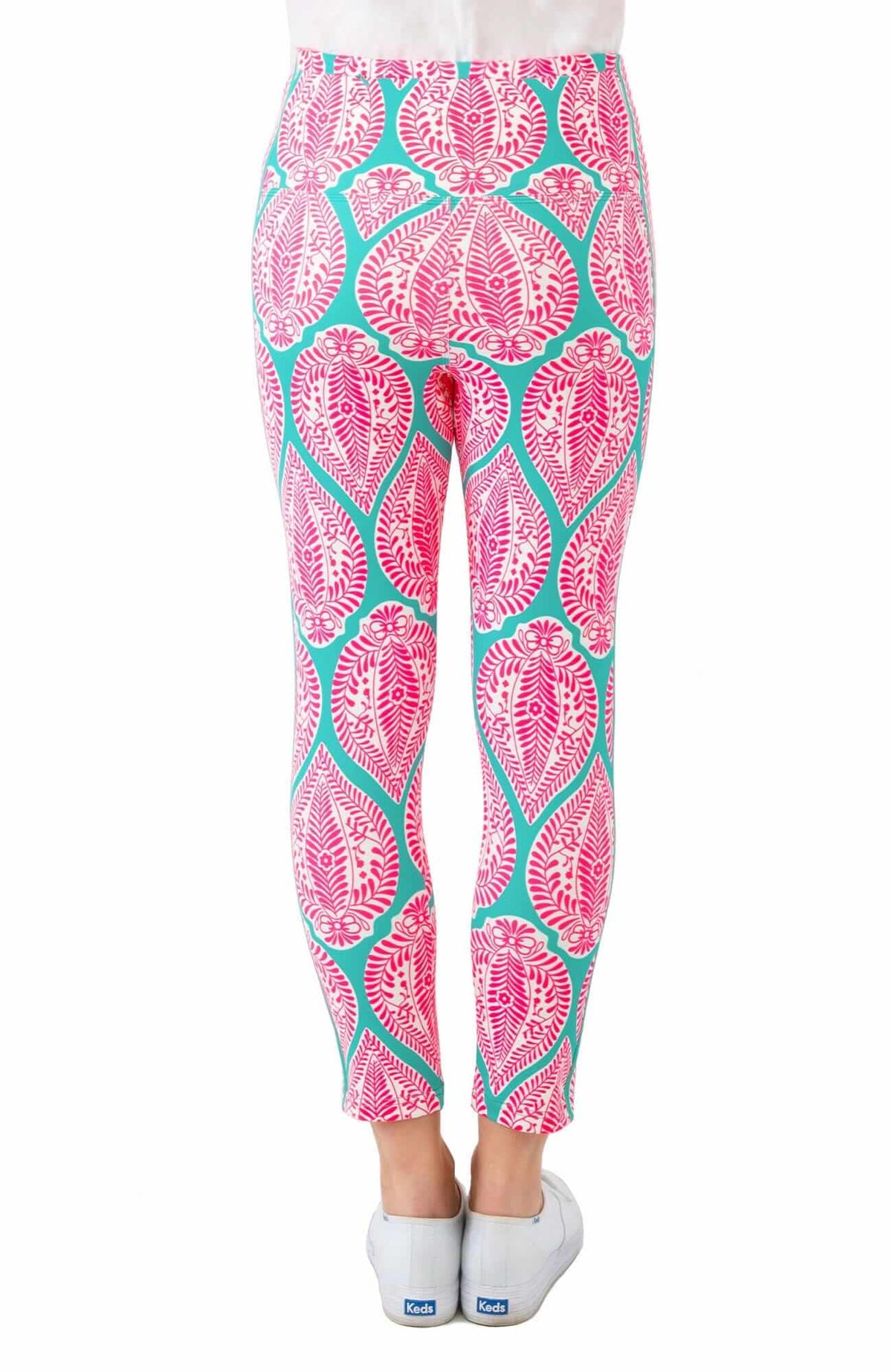 Leggings - Indian Summer Turq Pink