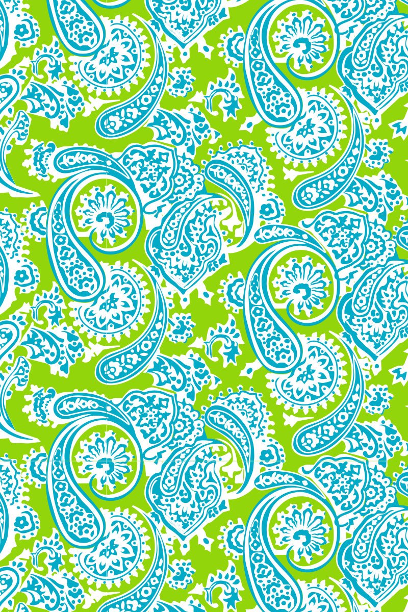 Leggings - Plentiful Paisley - Final Sale Turquoise