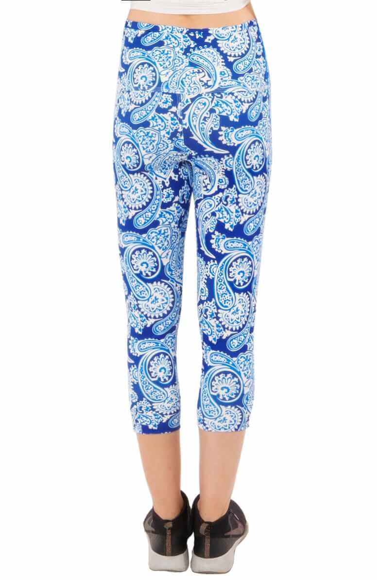 Leggings - Plentiful Paisley - Final Sale Blues