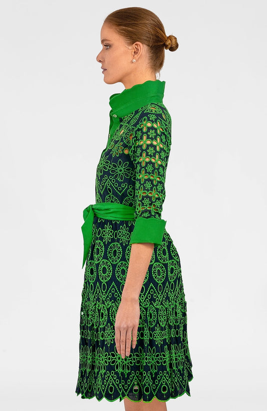 Little Bo Peep Dress - Contrast Navy Kelly