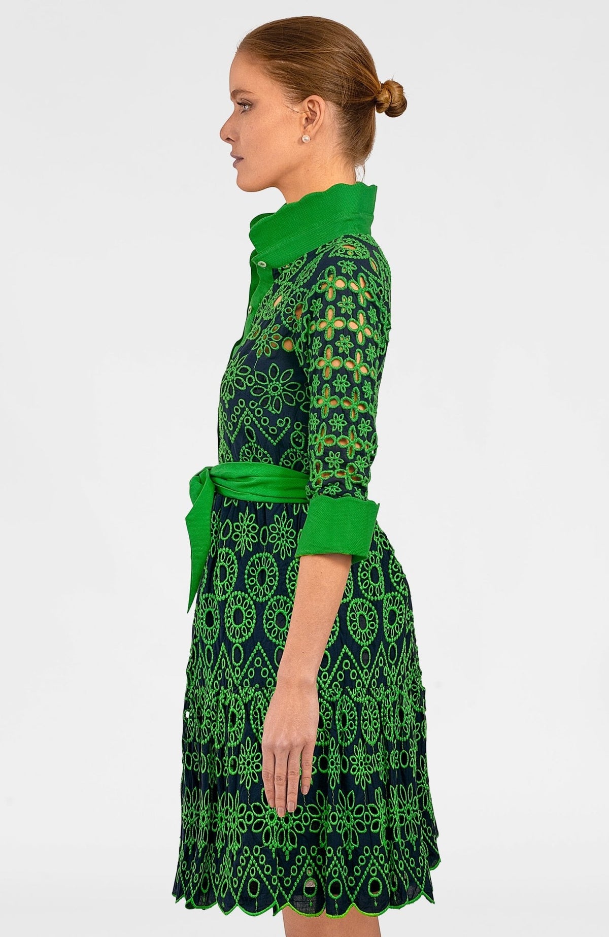 Little Bo Peep Dress - Contrast Navy Kelly
