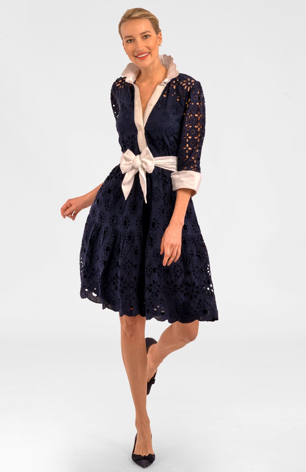 Little Bo Peep Dress - La Di Da Navy