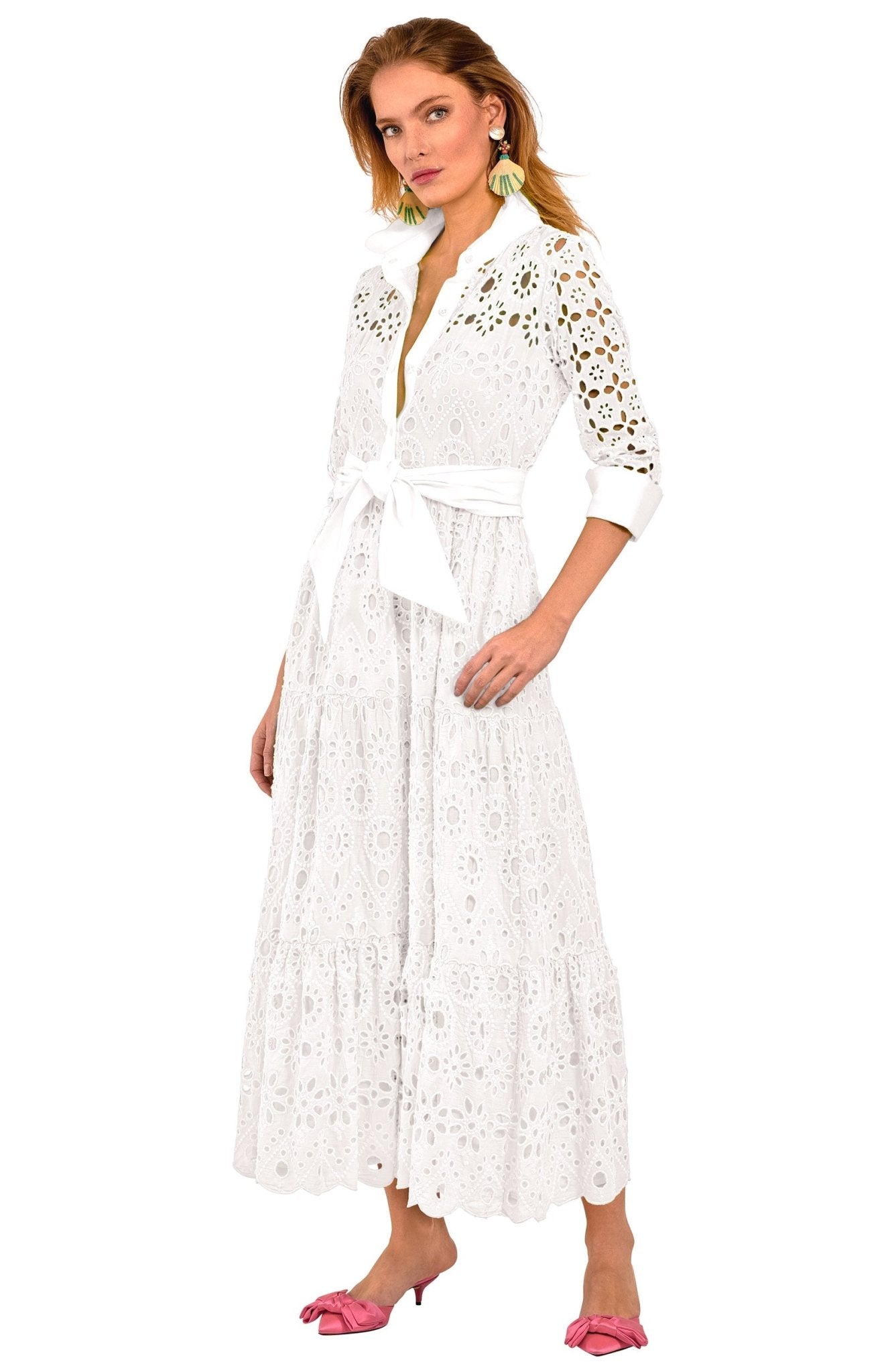 Little Bo Peep Midi Dress White