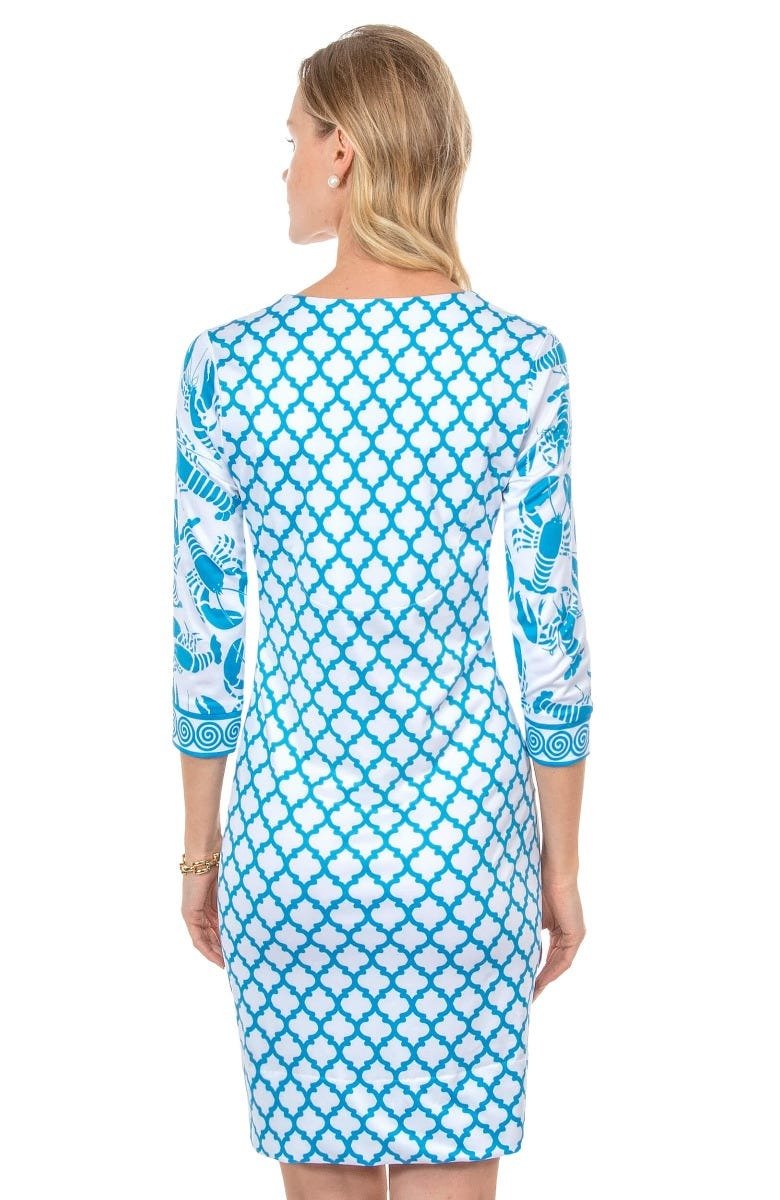 Lobster Soup Dress Turq Lime