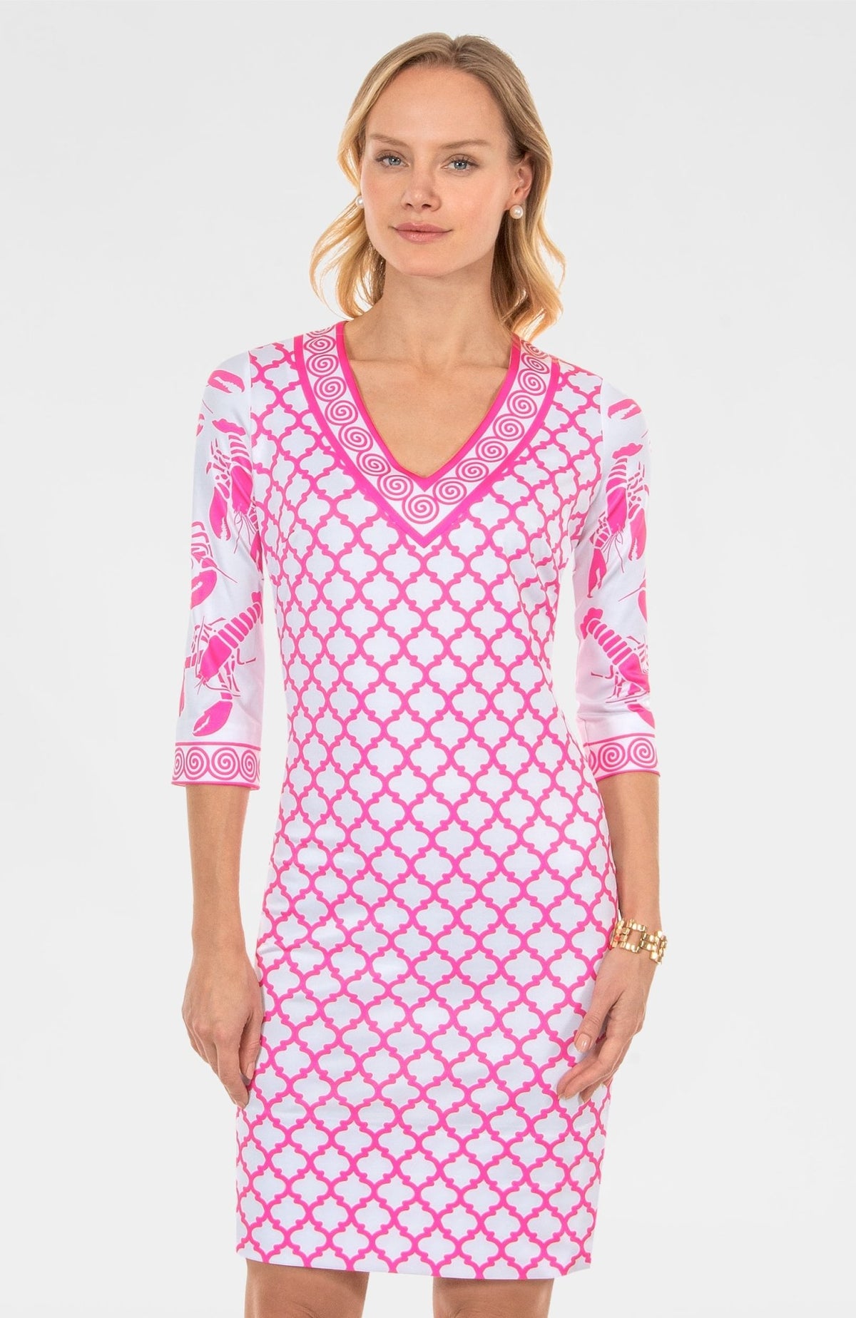 Lobster Soup Dress Pink Orange