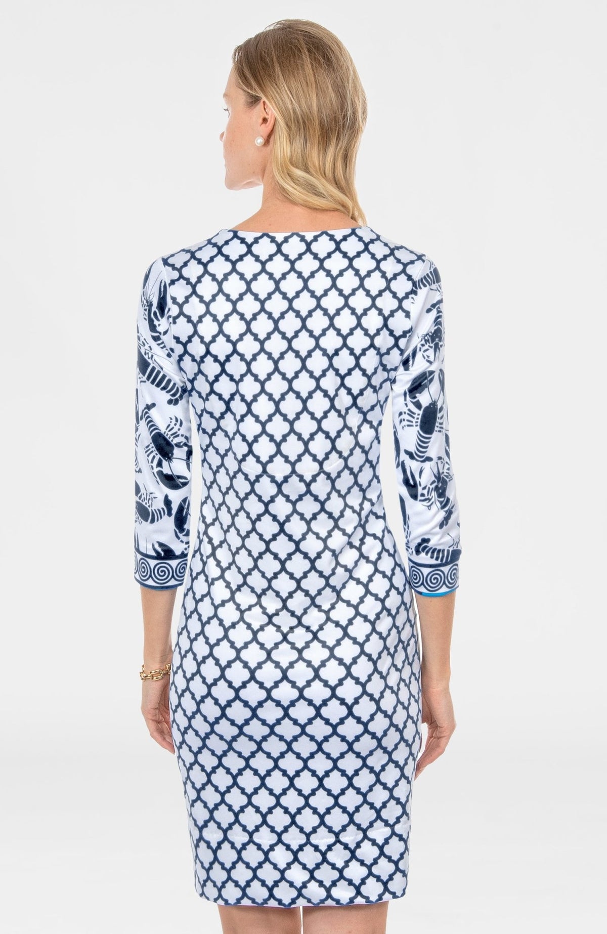 Lobster Soup Dress Navy Red