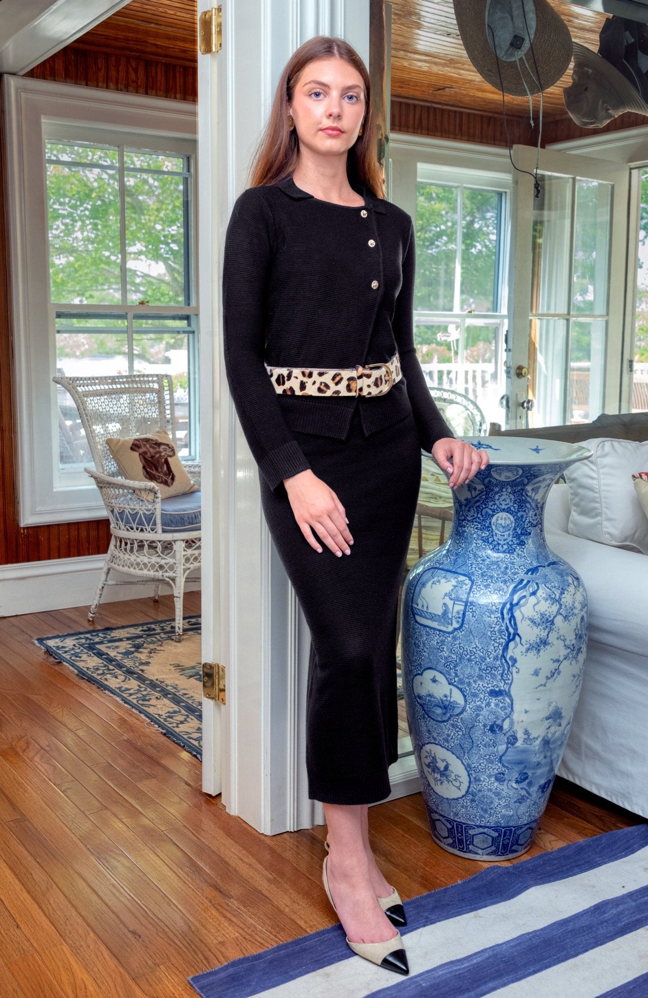 Lock It Up Maxi Skirt Black