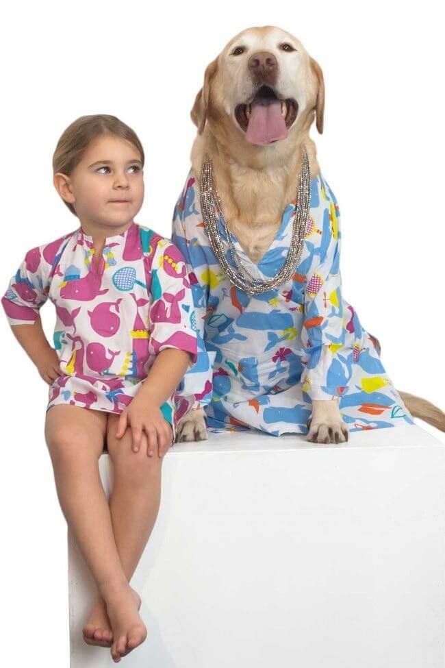 LP Tunic Whale Watch Child - Final Sale Pink