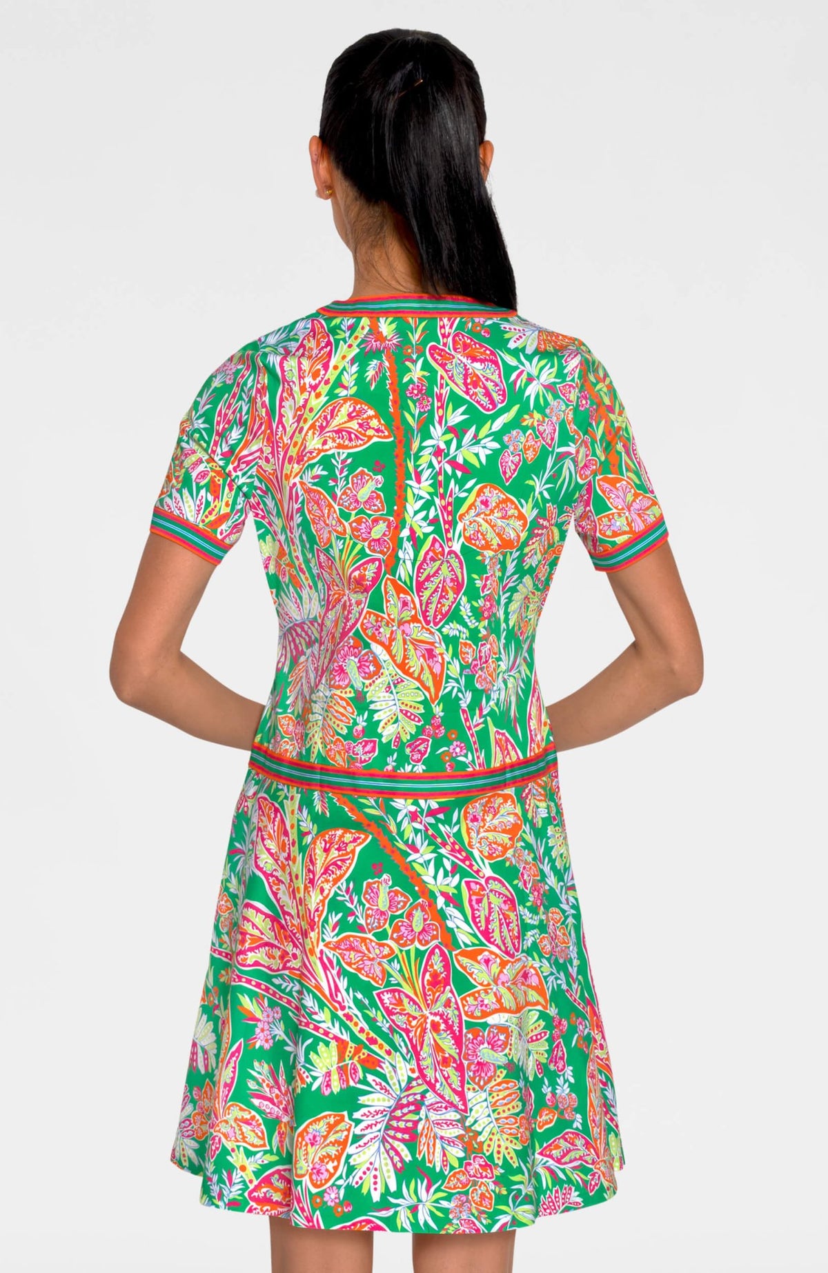 Mademoiselle Dress - Vintage Vines Kelly