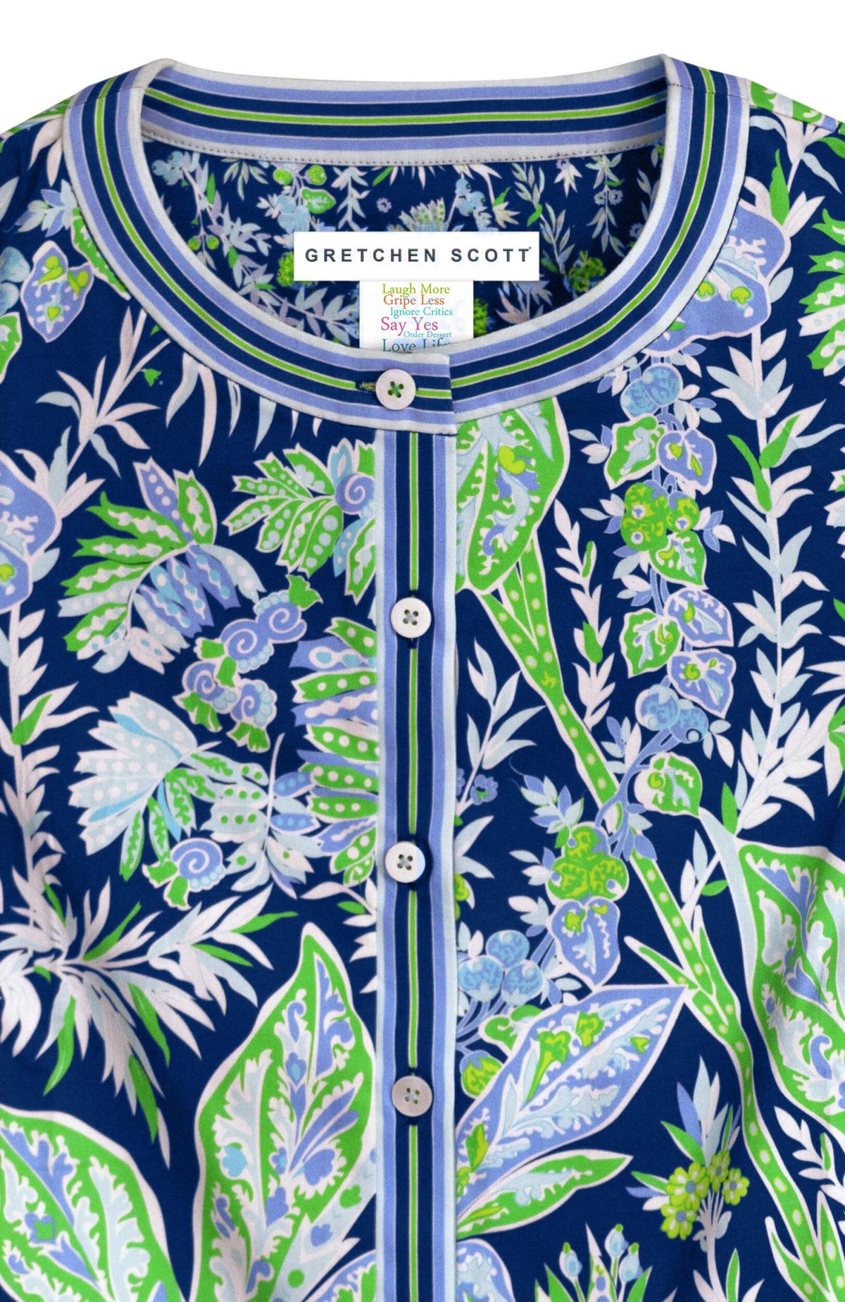 Mademoiselle Dress - Vintage Vines Navy