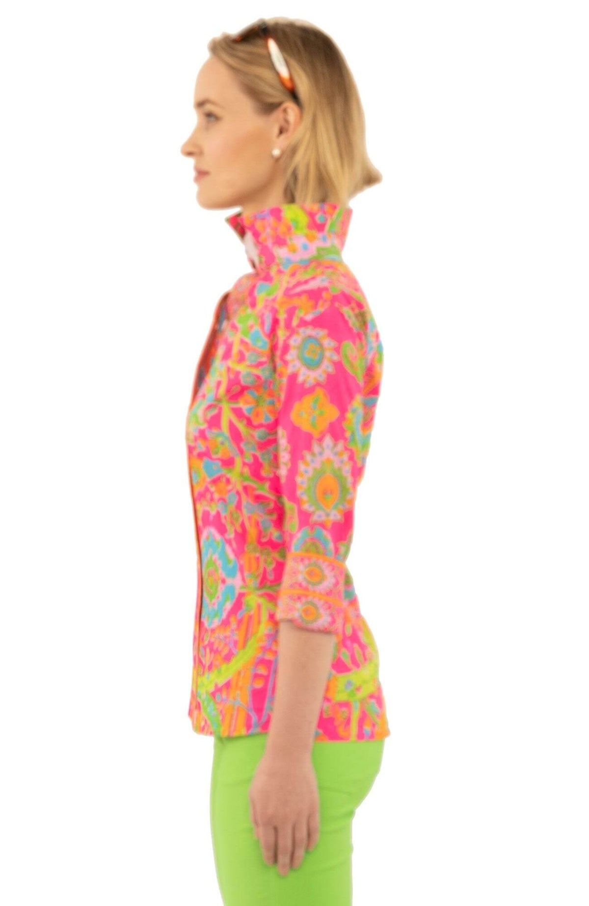 Cotton Boyfriend Shirt - Magic Carpet - Final Sale Pink