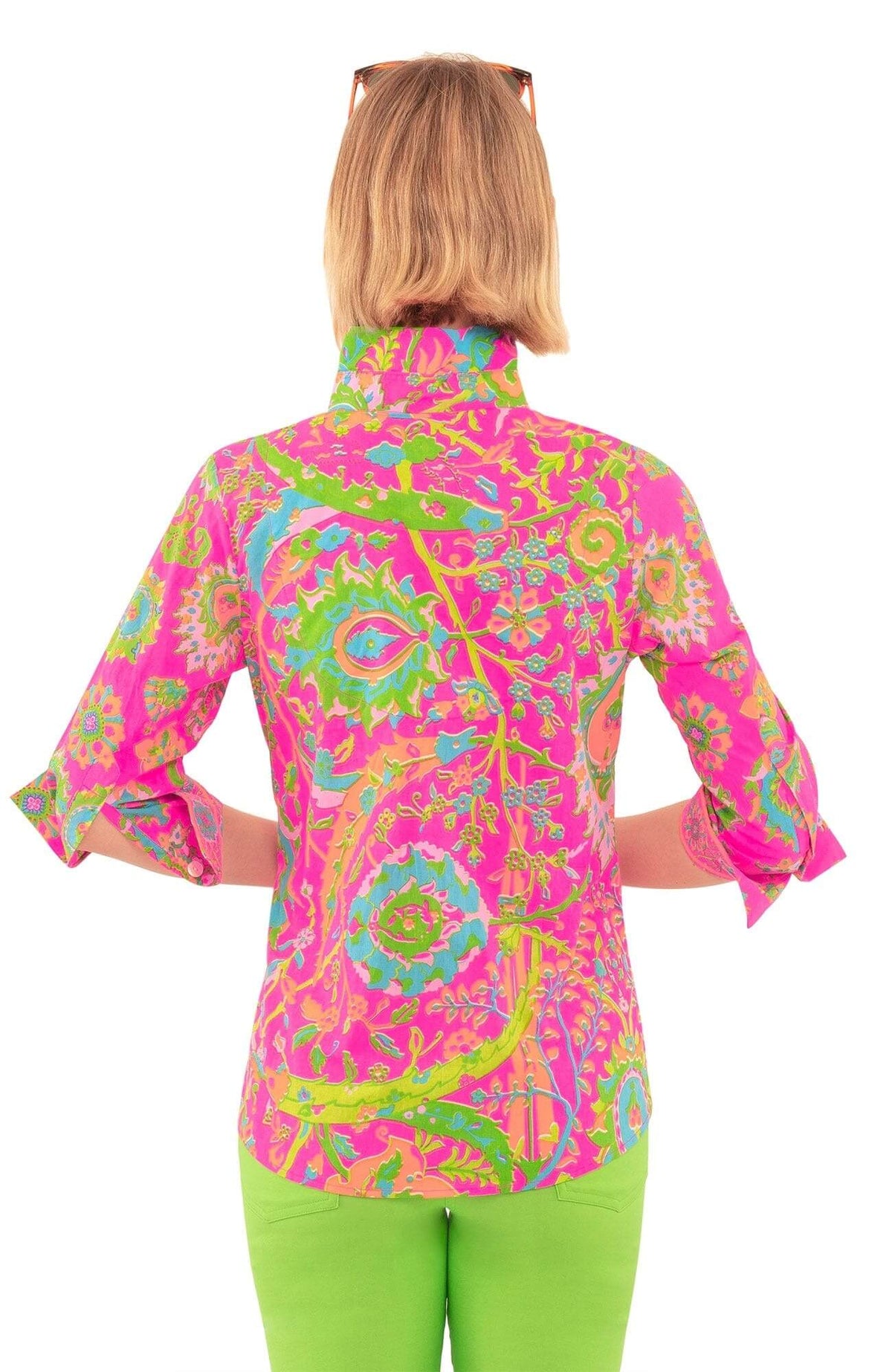 Cotton Boyfriend Shirt - Magic Carpet - Final Sale Pink