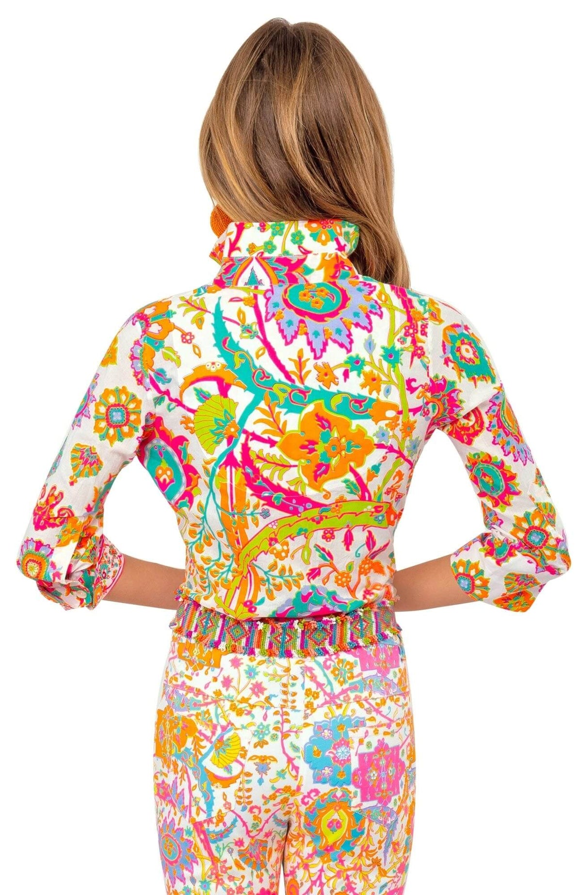 Cotton Boyfriend Shirt - Magic Carpet - Final Sale Brights