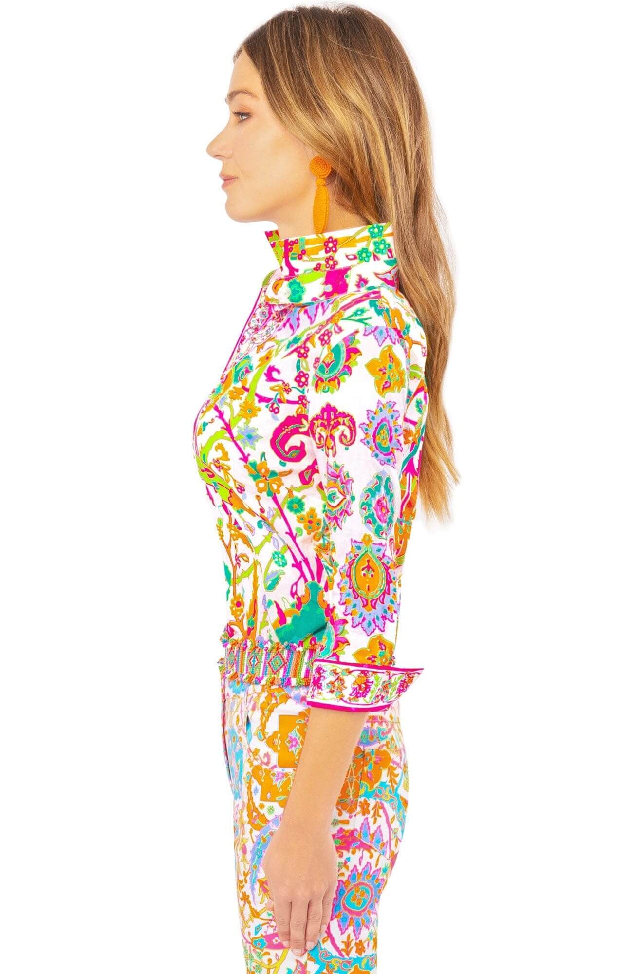 Cotton Boyfriend Shirt - Magic Carpet - Final Sale Brights