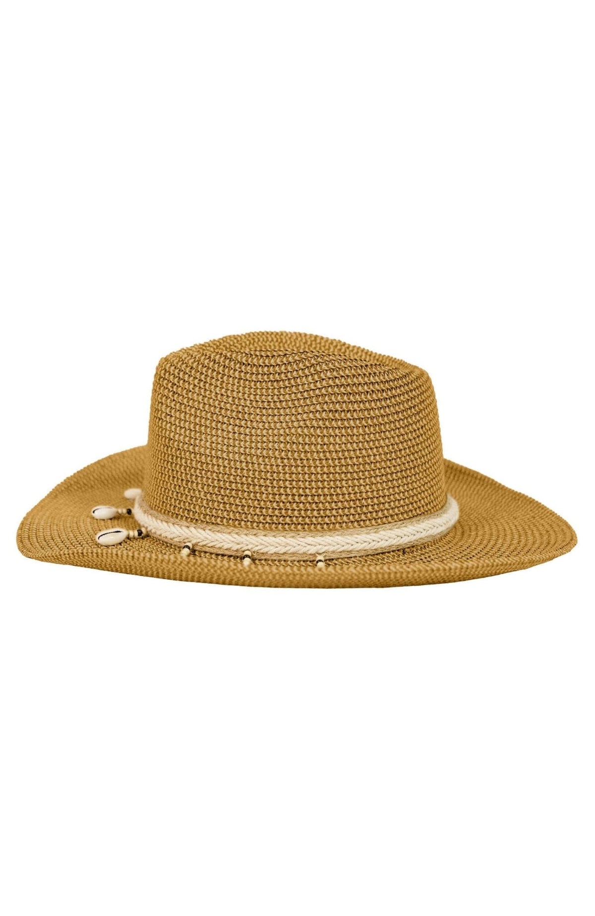 Mermaid Cowboy Hat - Shells Tan One Size