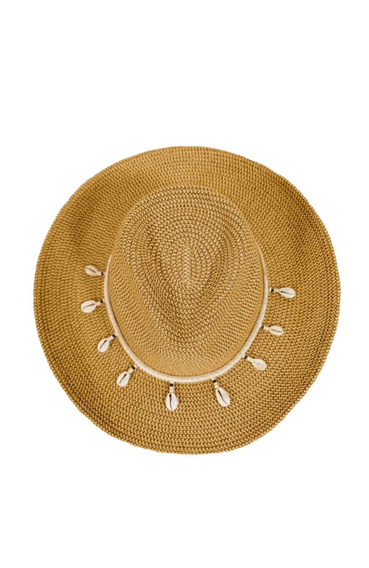 Mermaid Cowboy Hat - Shells Tan One Size