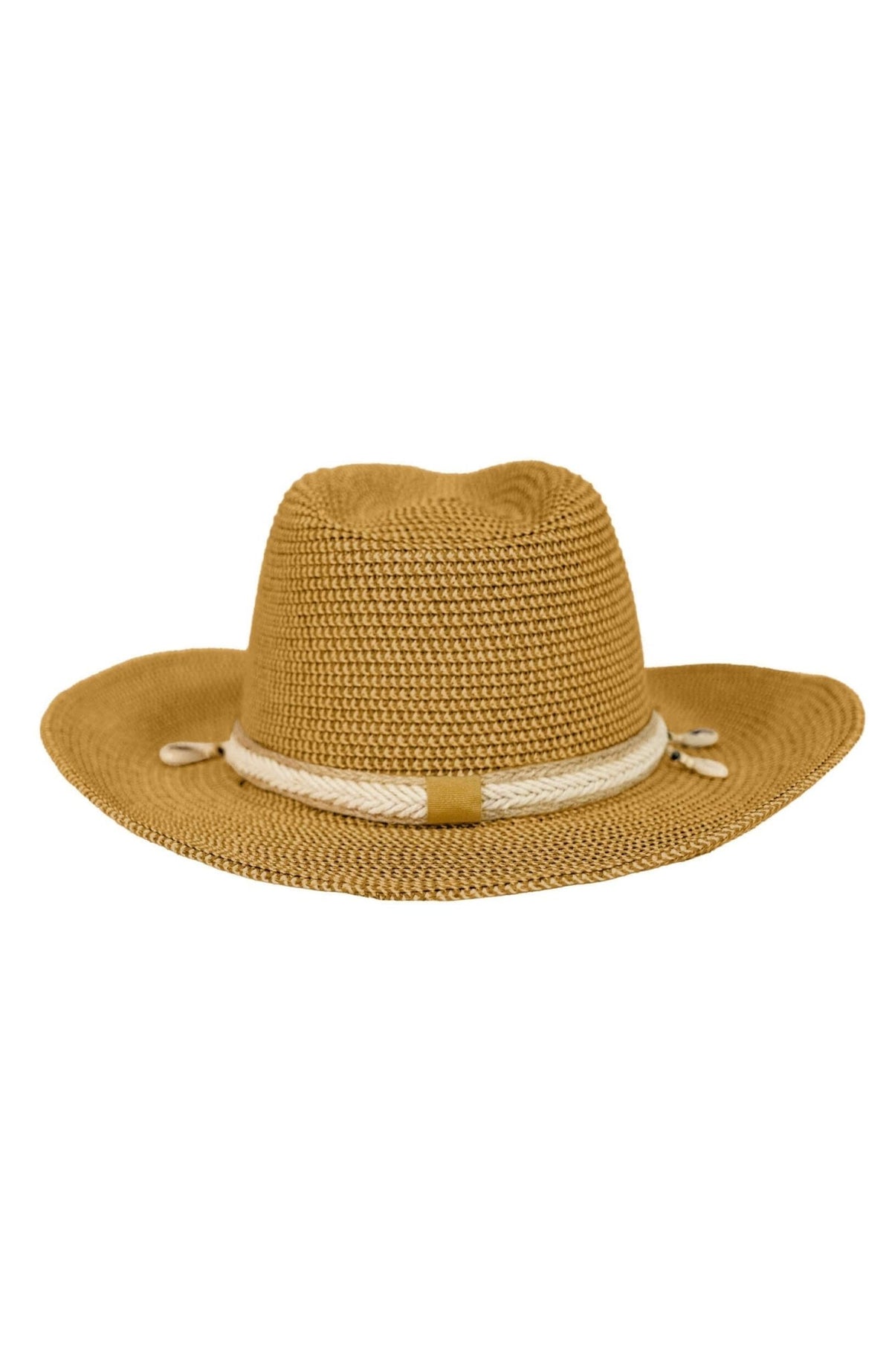 Mermaid Cowboy Hat - Shells Tan One Size