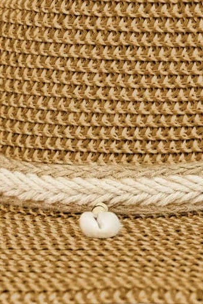 Mermaid Cowboy Hat - Shells Tan One Size