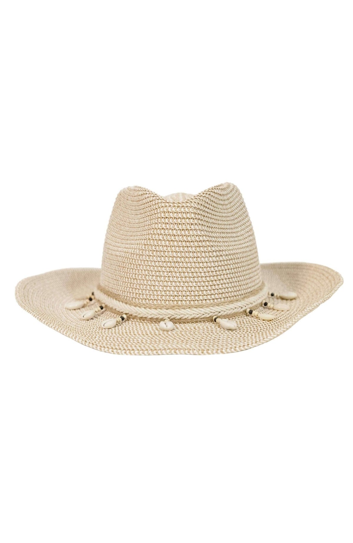 Mermaid Cowboy Hat - Shells Beige One Size